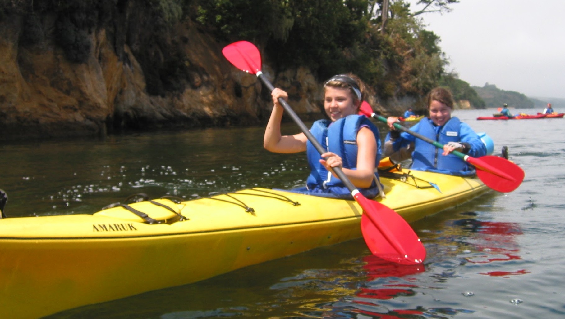 Two participants on the Marina