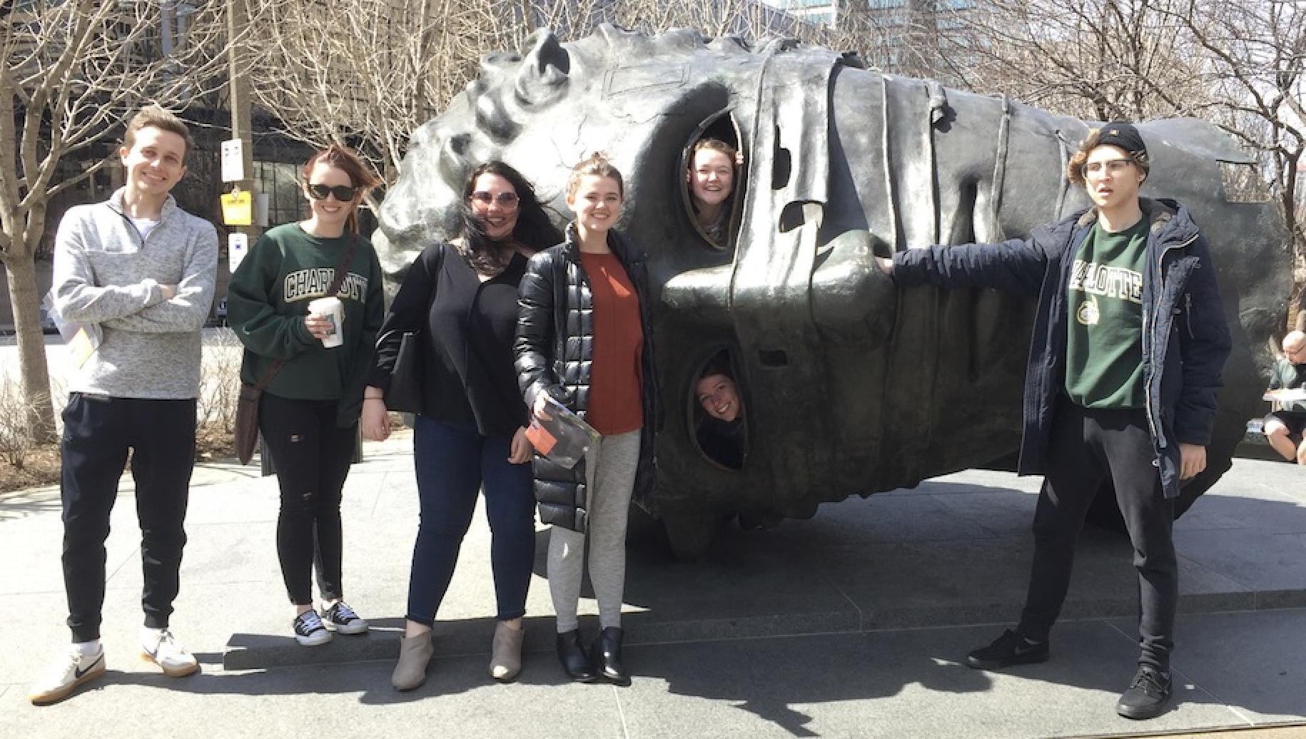 Sculpture Garden in St. Louis. with Students