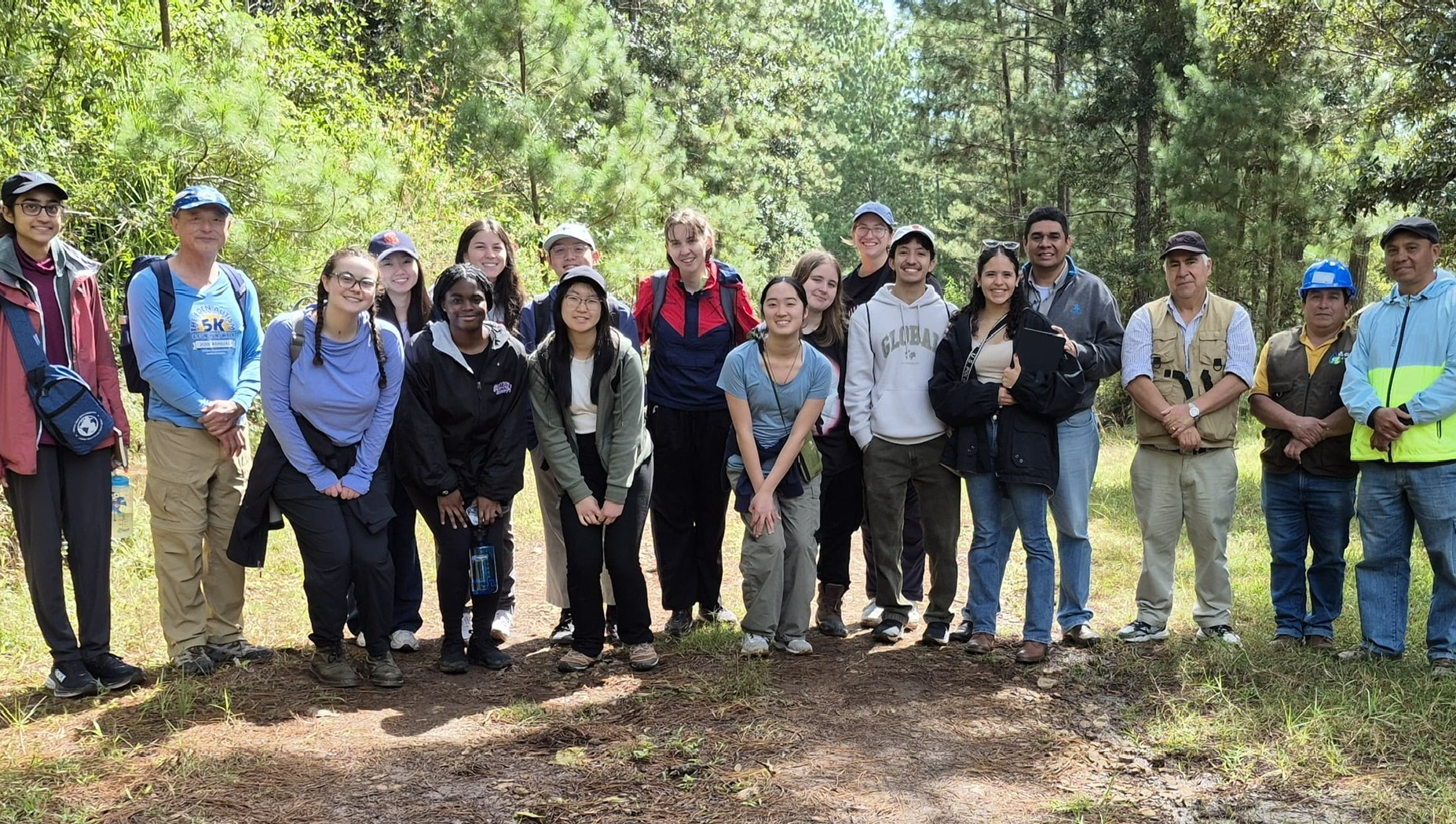 AguaClara Students pose with members of Agua Para El Pueblo, a partner organization in Honduras