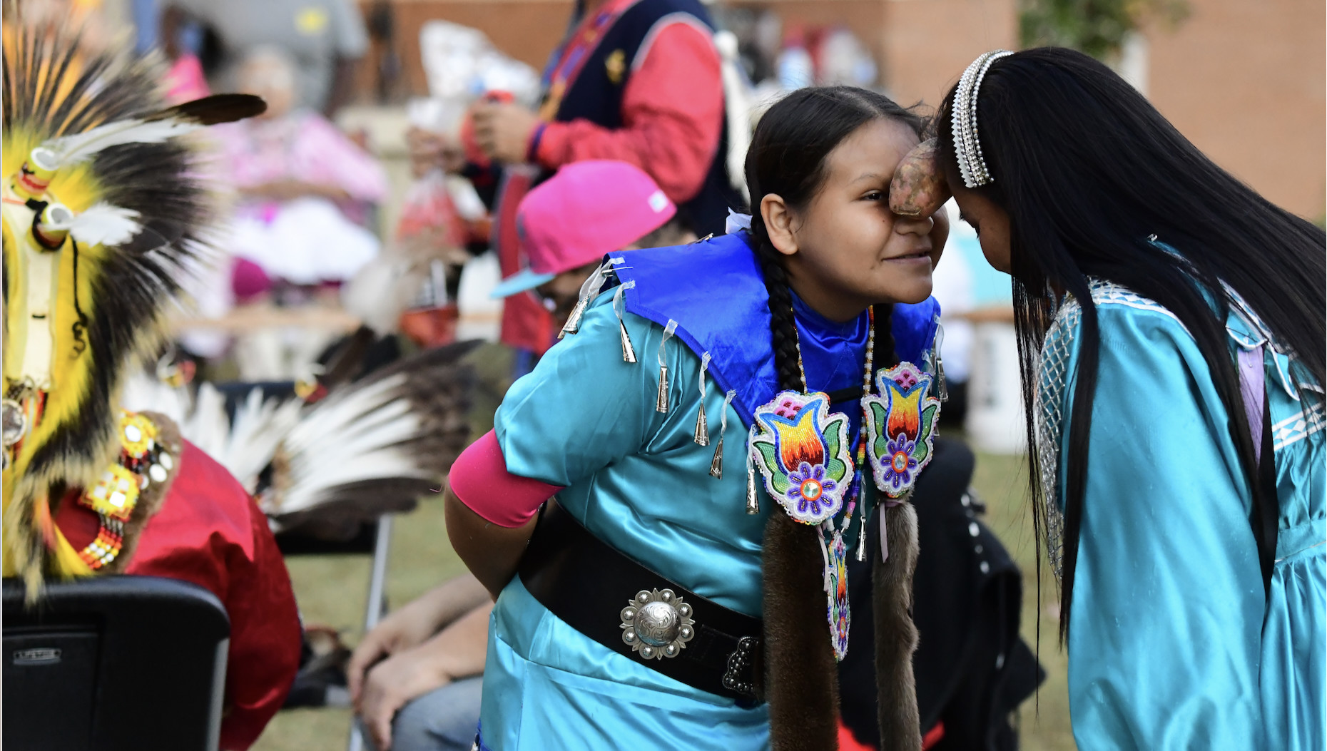 2023 GEIS Powwow Potato Dancers. Don't drop the potato!!!