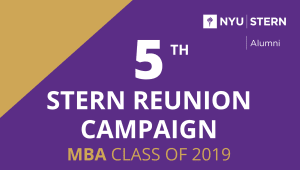 Stern MBA Class of 2019 Reunion Campaign