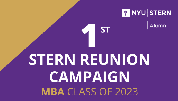 Stern MBA Class of 2023 Reunion Campaign Image