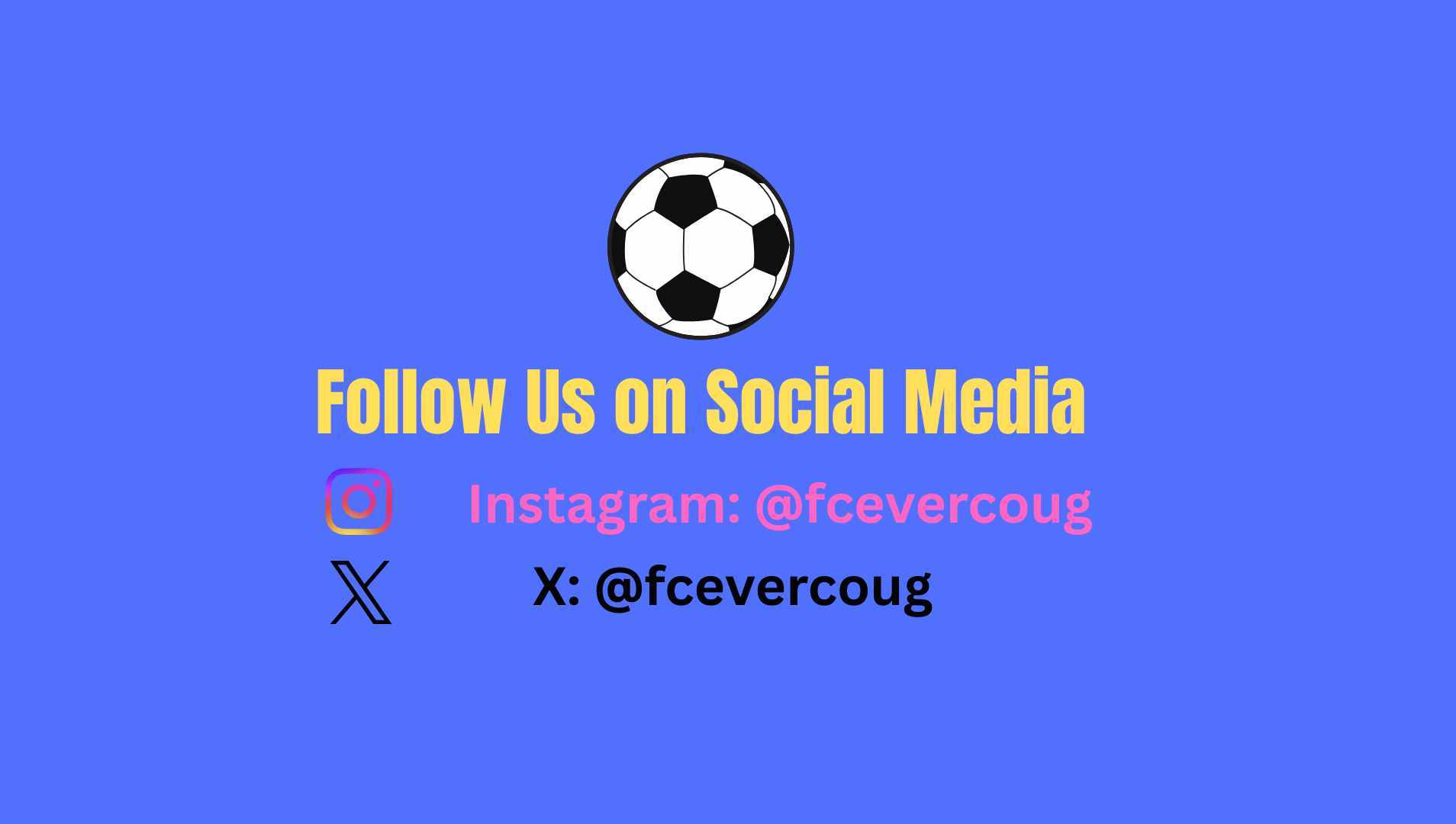 Follow us on Social Media