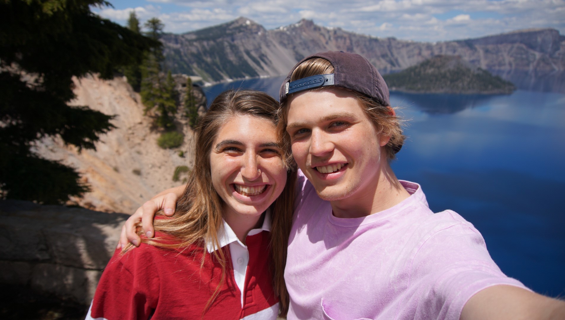 Jackson and his Sister at Crater Lake