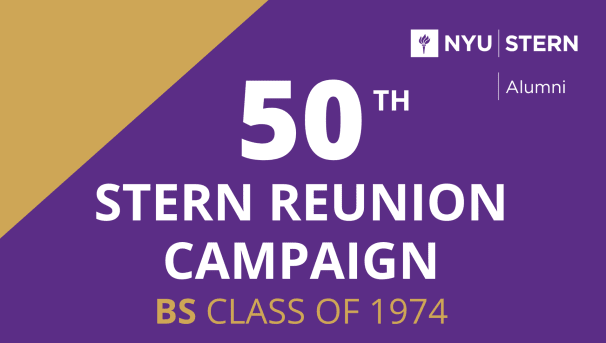 Stern BS Class of 1974 Reunion Campaign Image