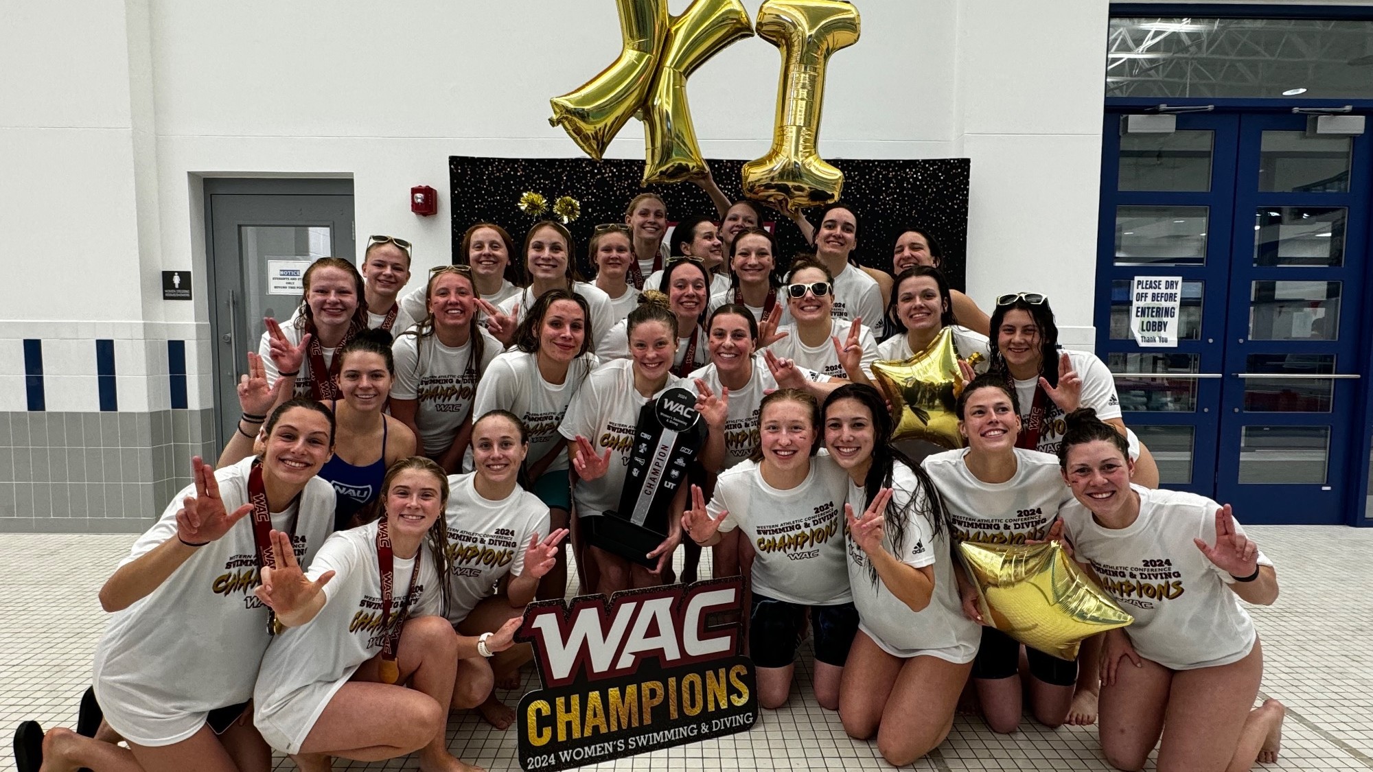 Swim and Dive 11x WAC Swim and Dive Conference Champions