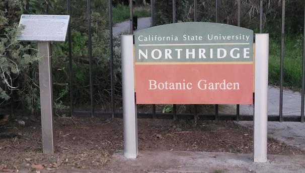CSUN Botanic Garden sign