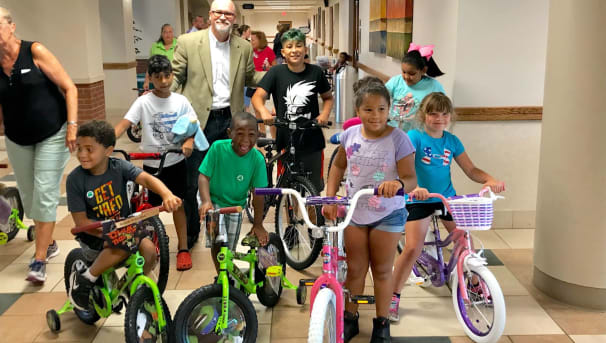 Ivy Tech and Public Safety Academy Bike Give Away 2019 Image