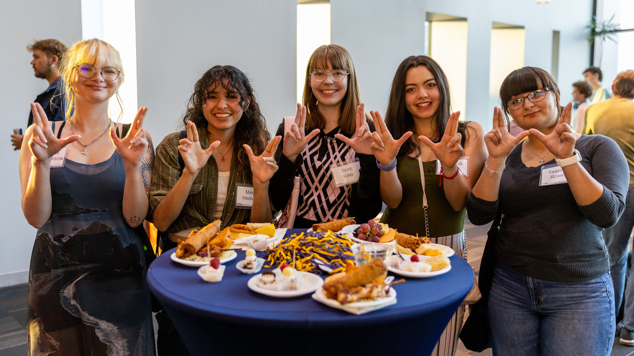 NAU students at a Lumberjacks Thrive Career Mixer.