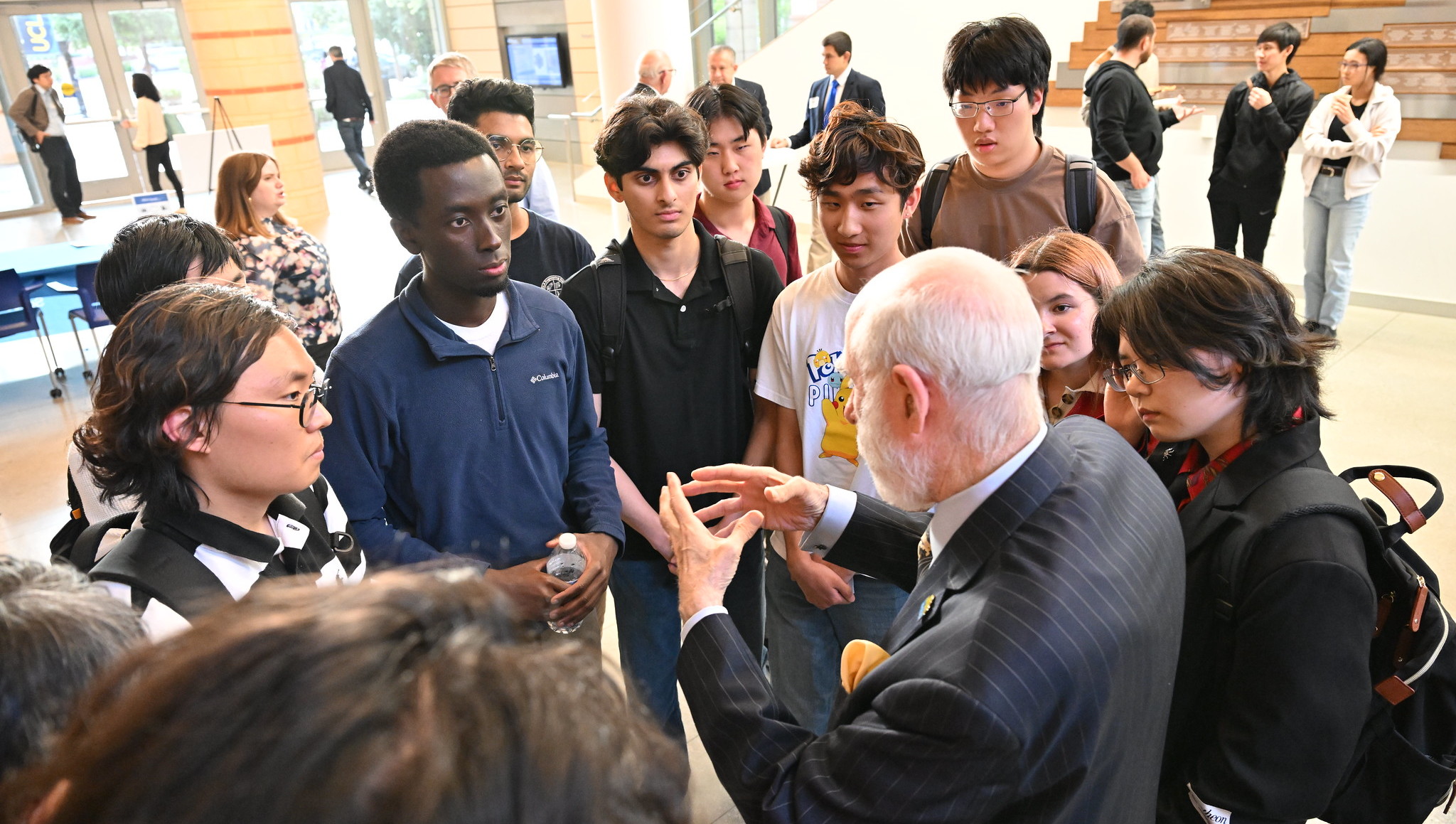 Students with Vint Cerf