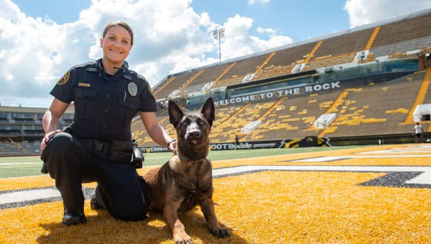 University Police K9 Officer Image