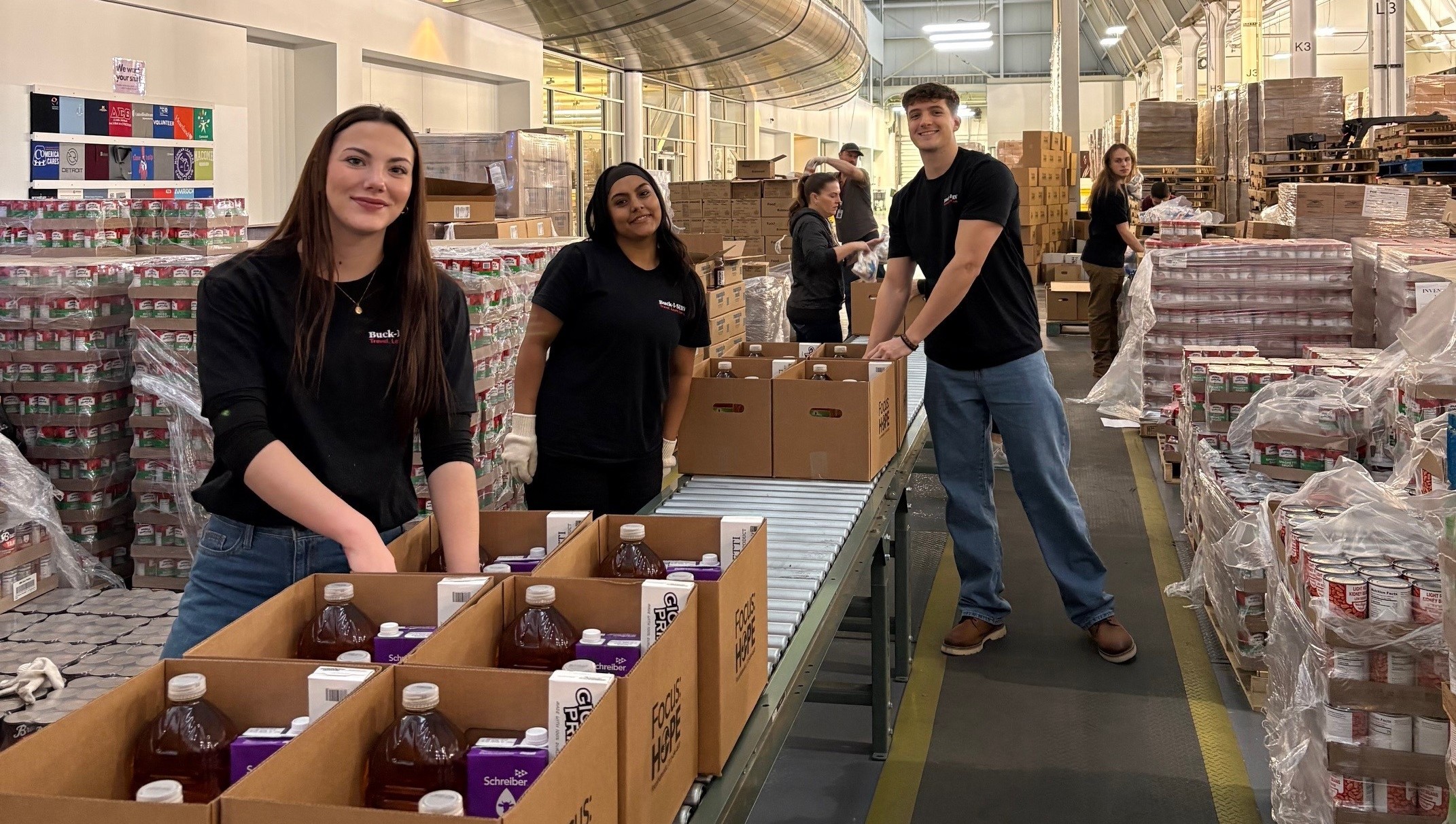 Buck-I-SERV participants serving in Detroit, Michigan.