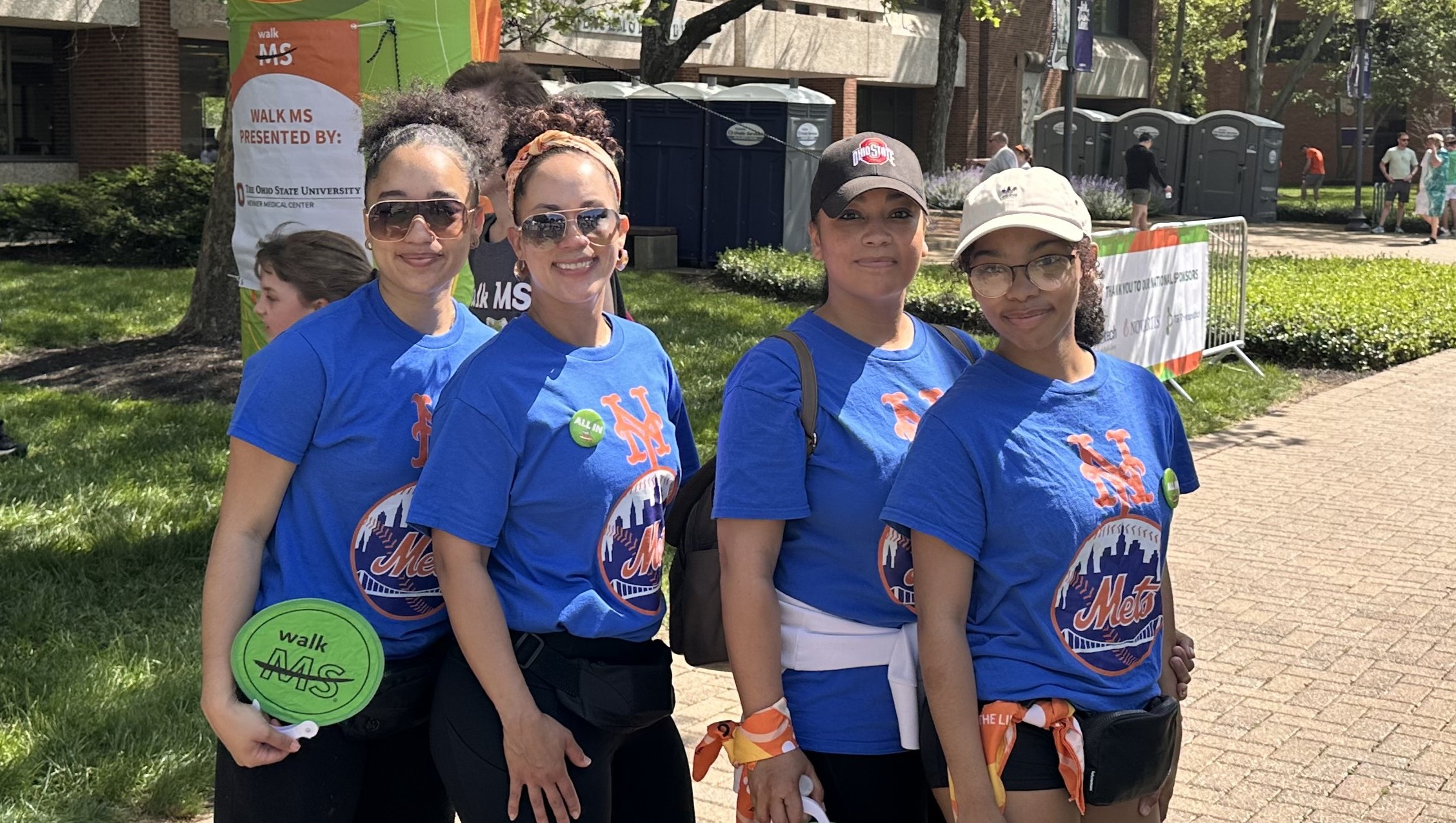 Group of 4 women at MS walk