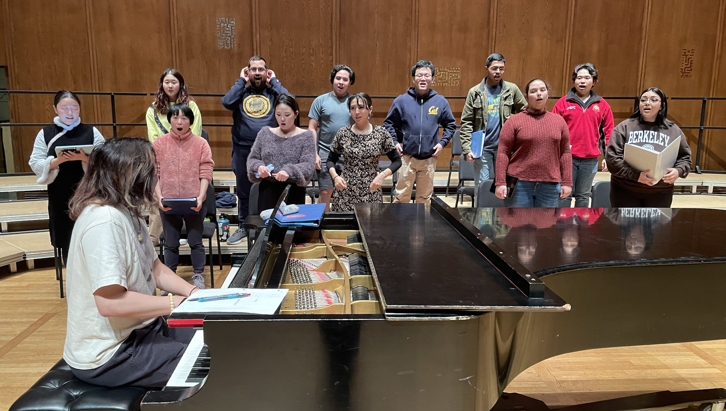 First choir rehearsal