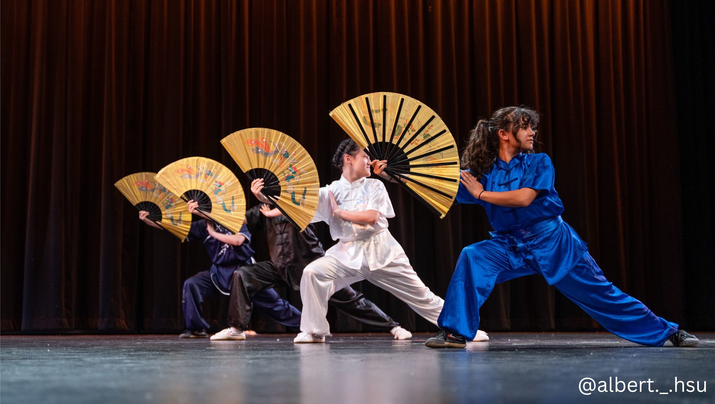 Demo at Lotus Steps with Gold Fans