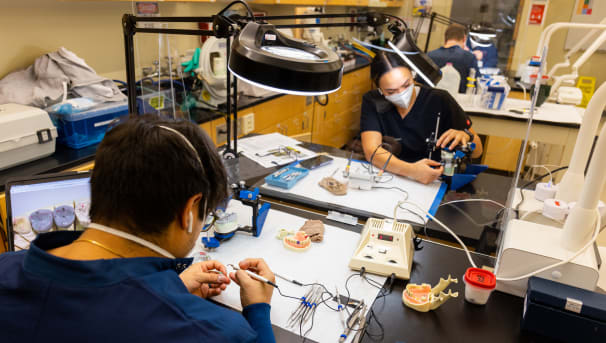students in dental hygiene