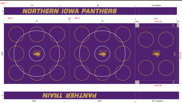 UNI Wrestling Room Mat Replacement Image