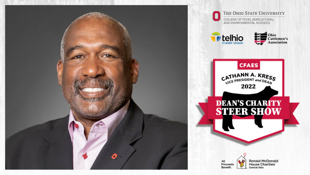 Gene Smith's professional headshot with the 2022 Steer Show's logo to his right