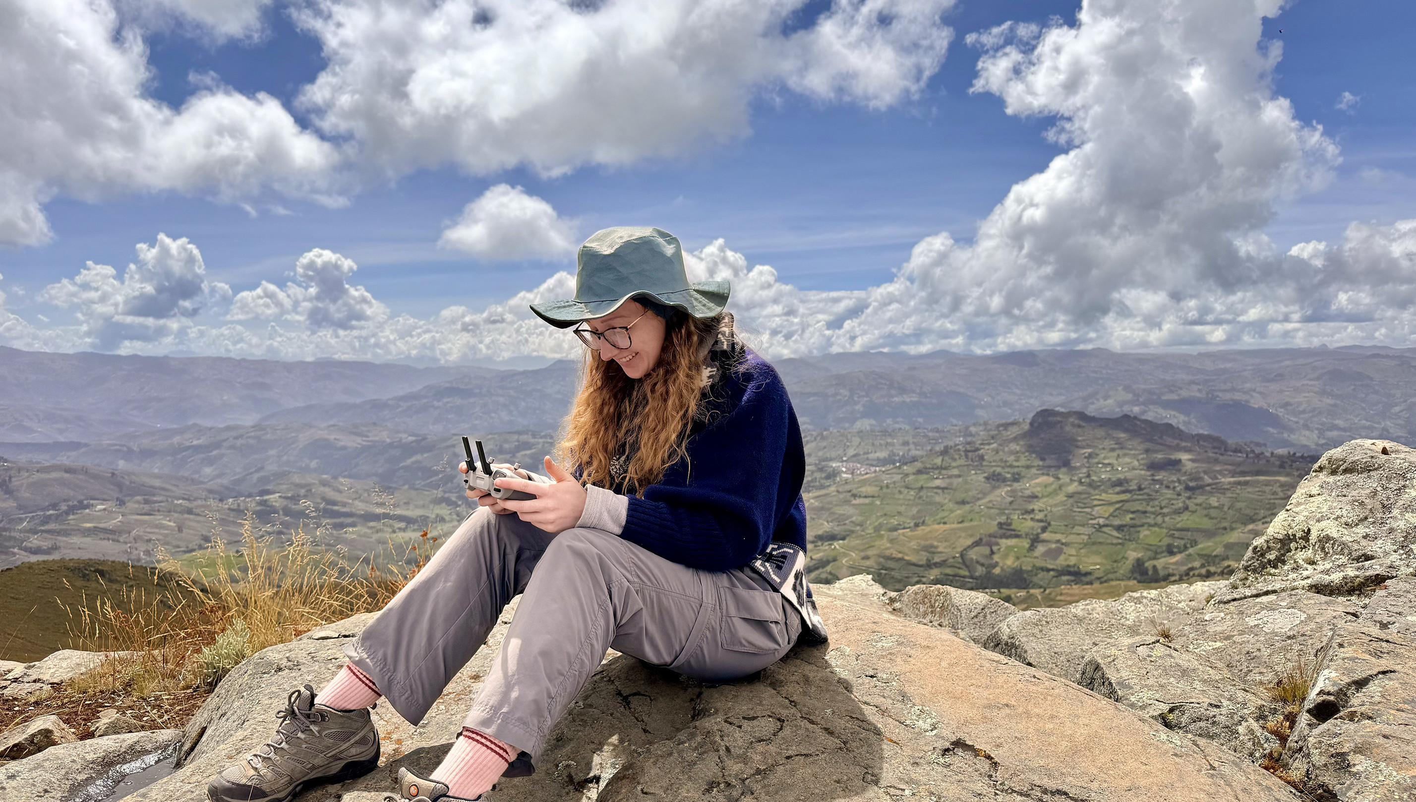 Archaeology Graduate Student Annalisa Amber in Peru