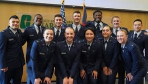 Cadets of AFROTC Detachment 592 Dining-In Ceremony
