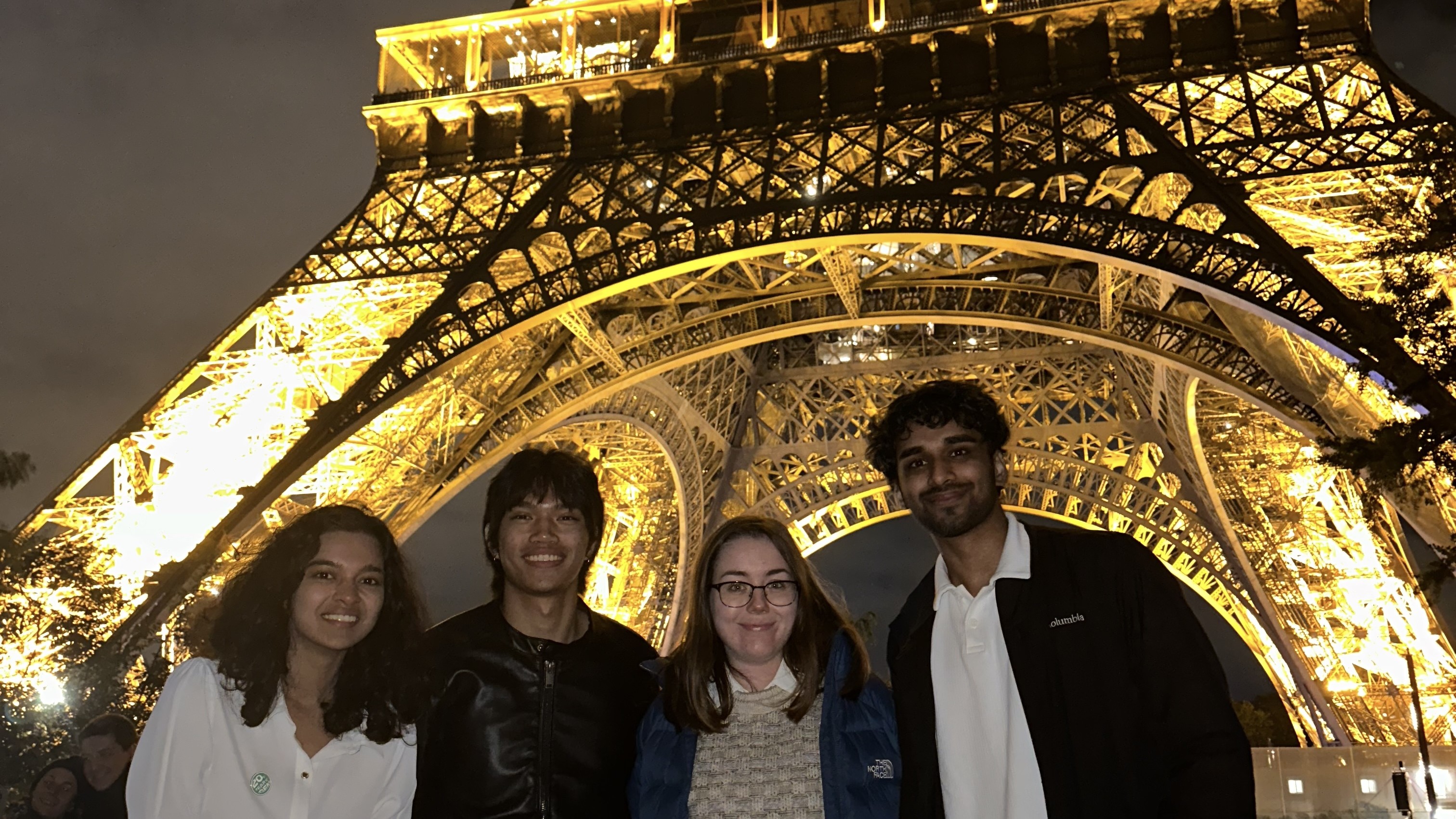 2023 UT Austin iGEM team members in Paris to present their project