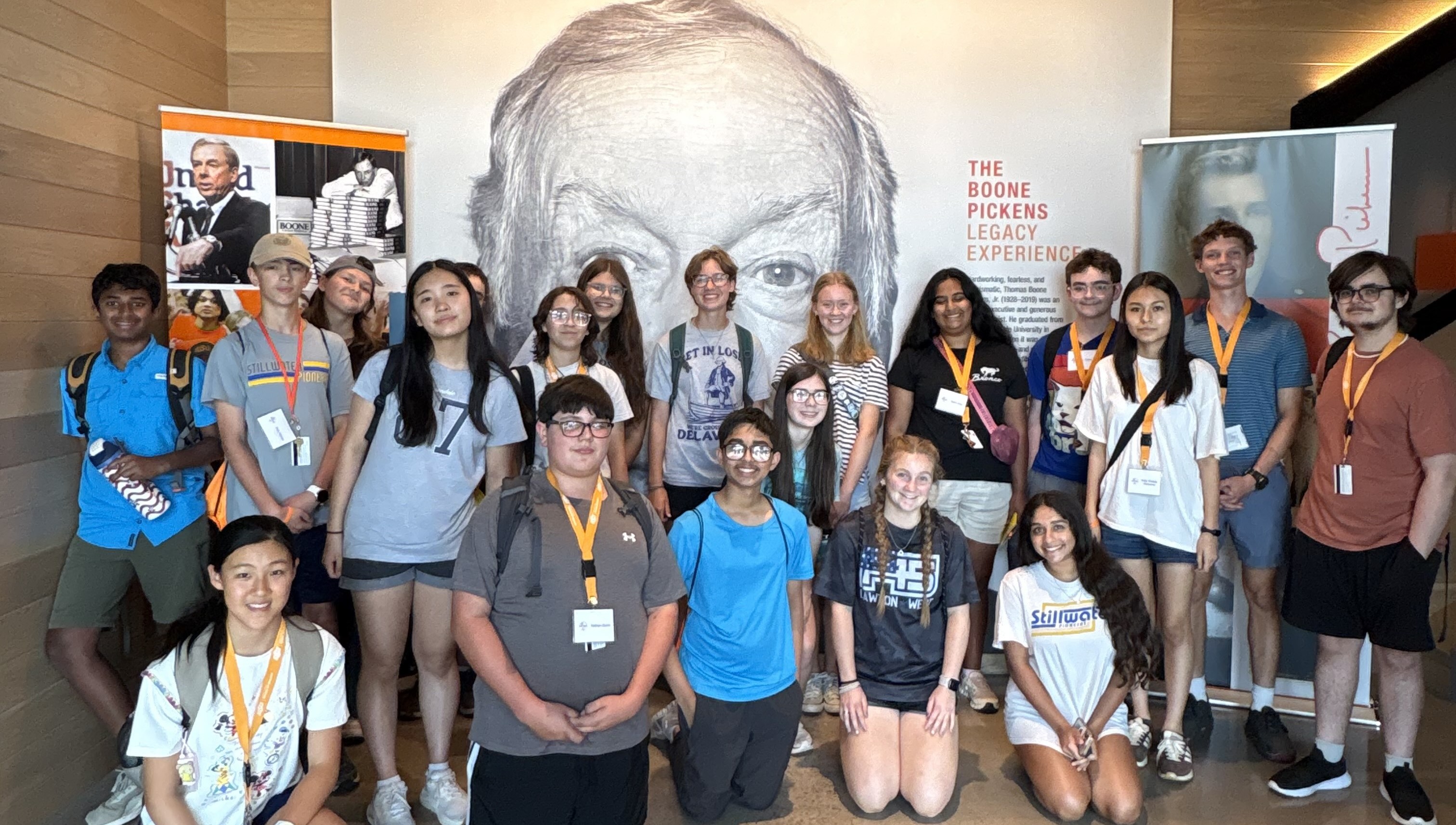 Group photo of the 2026 GEO-REx students at the Boone Pickens Legacy Experience