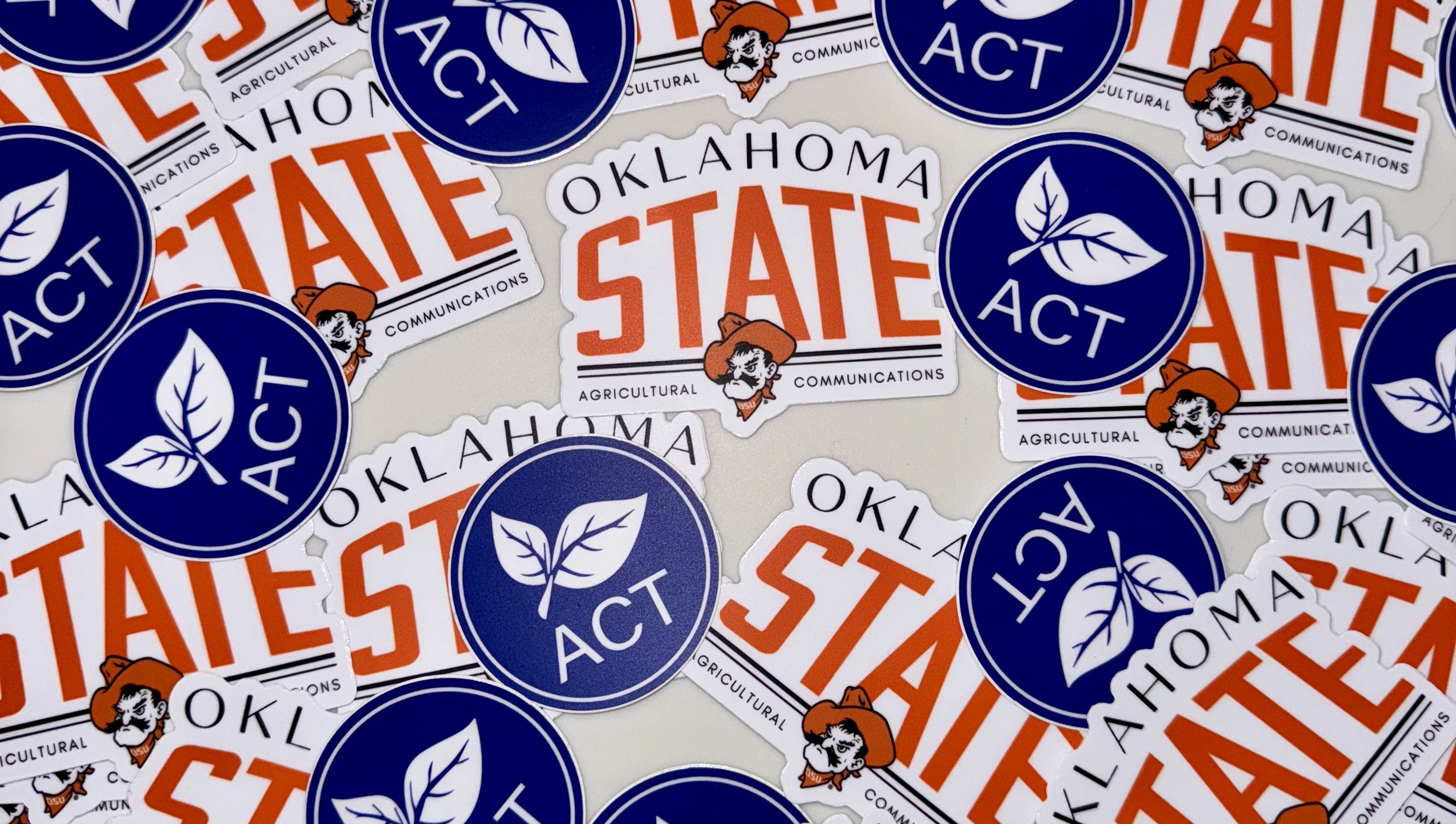 Stickers representing National ACT and OSU ACT.
