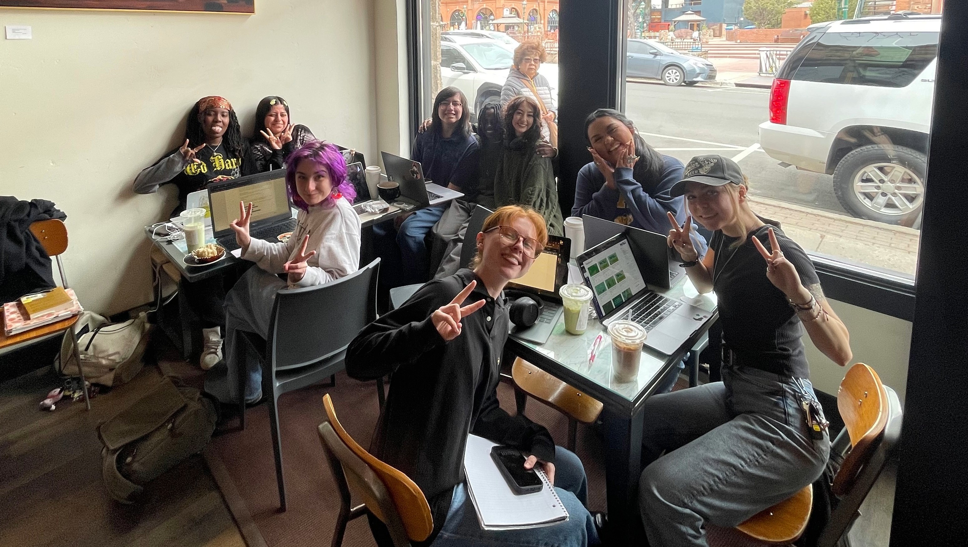 Study Session at a coffee shop