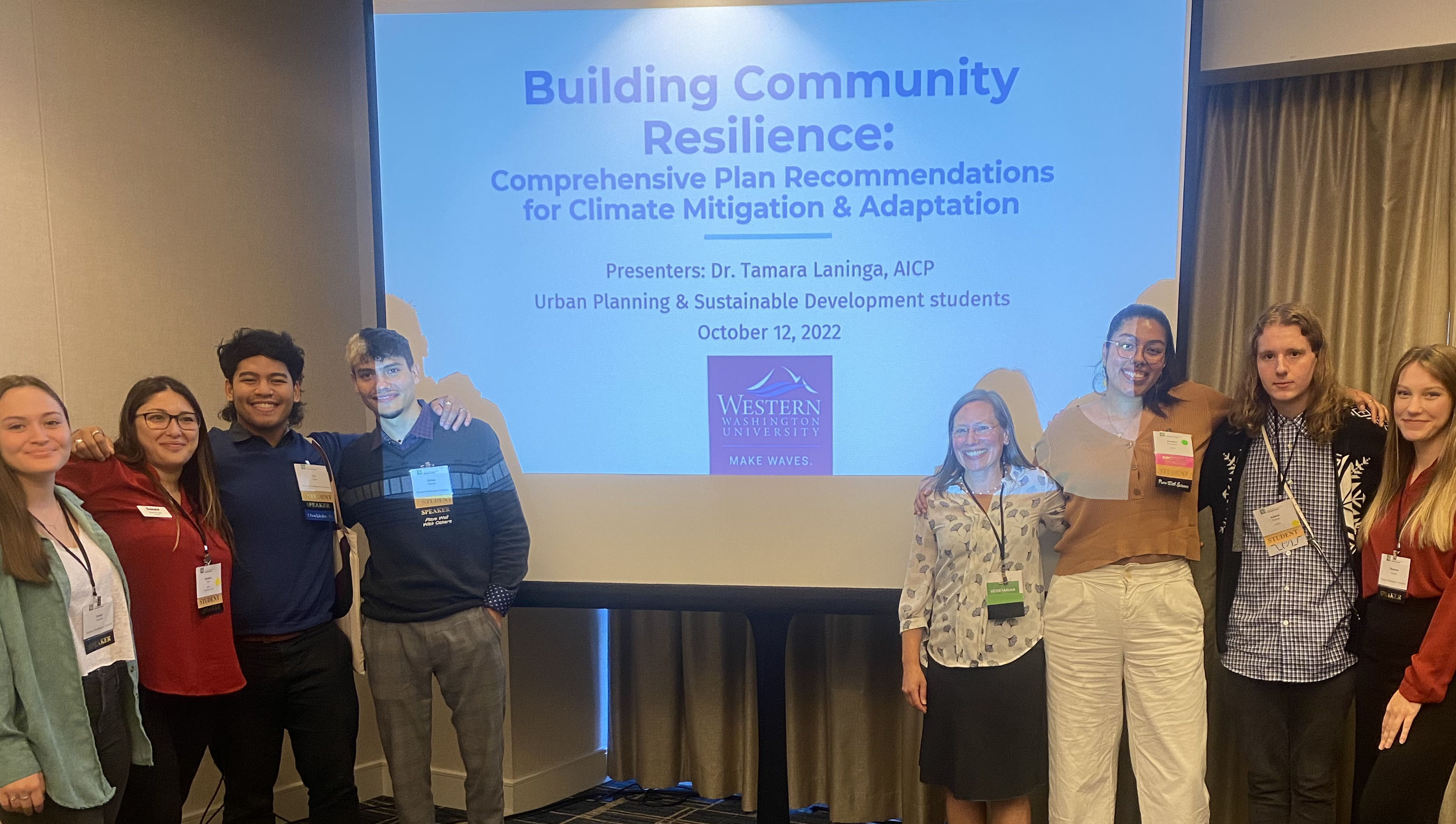 Urban planning students who attended the WA APA Conference in Vancouver, WA 2022