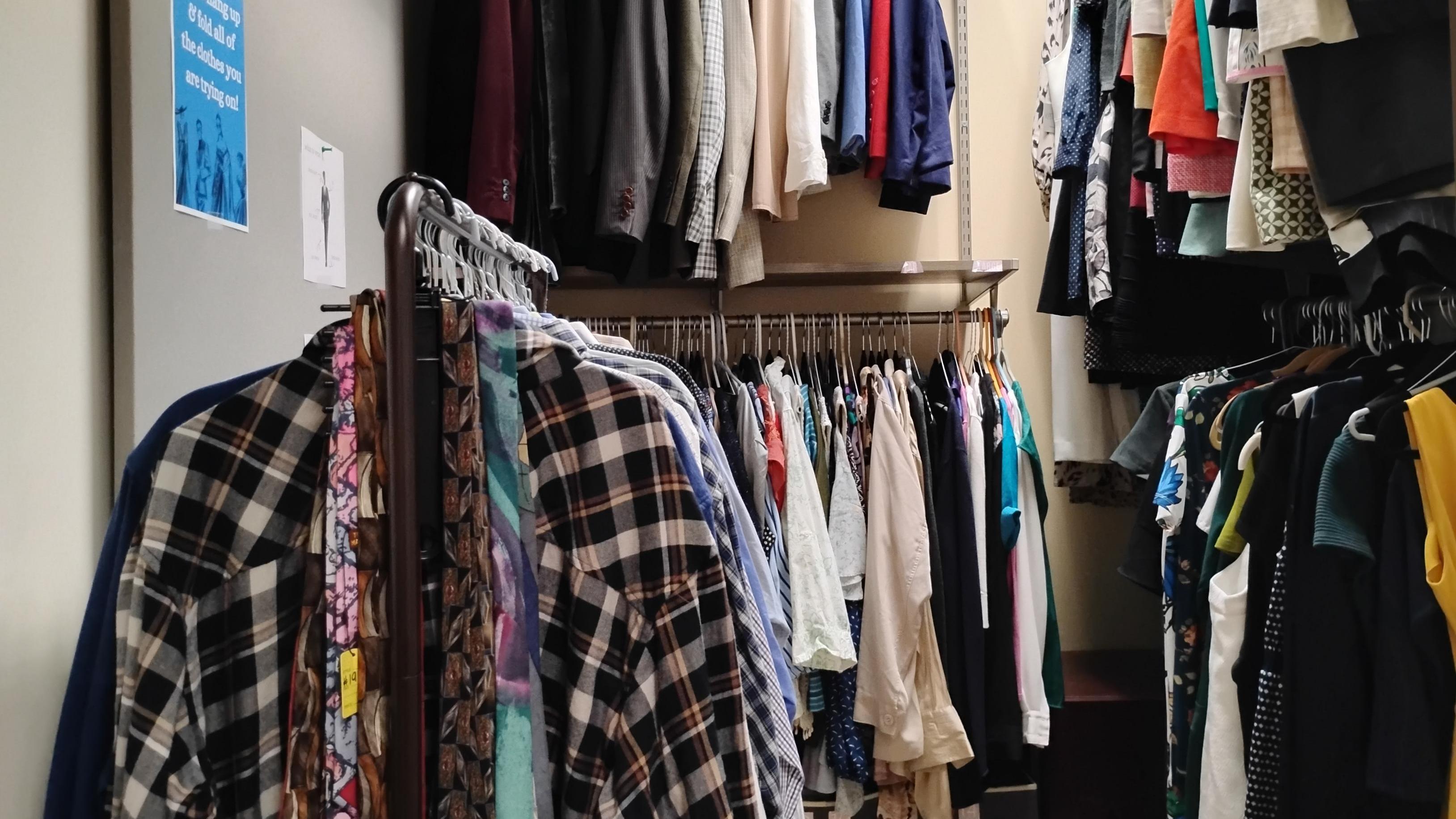 Professional clothing available for students in Nazarian College Dean’s Career Closet.