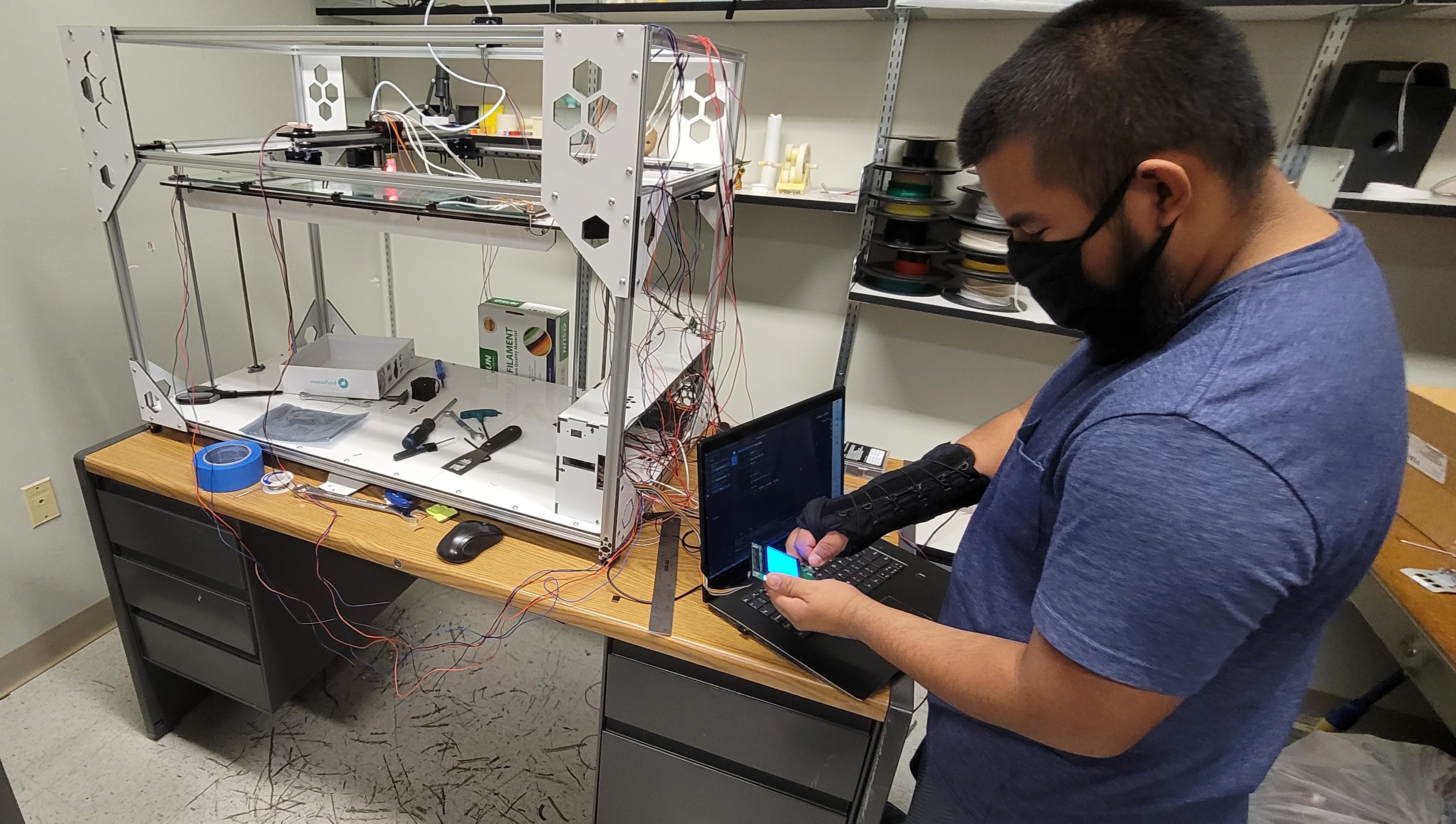 Working on a club printer