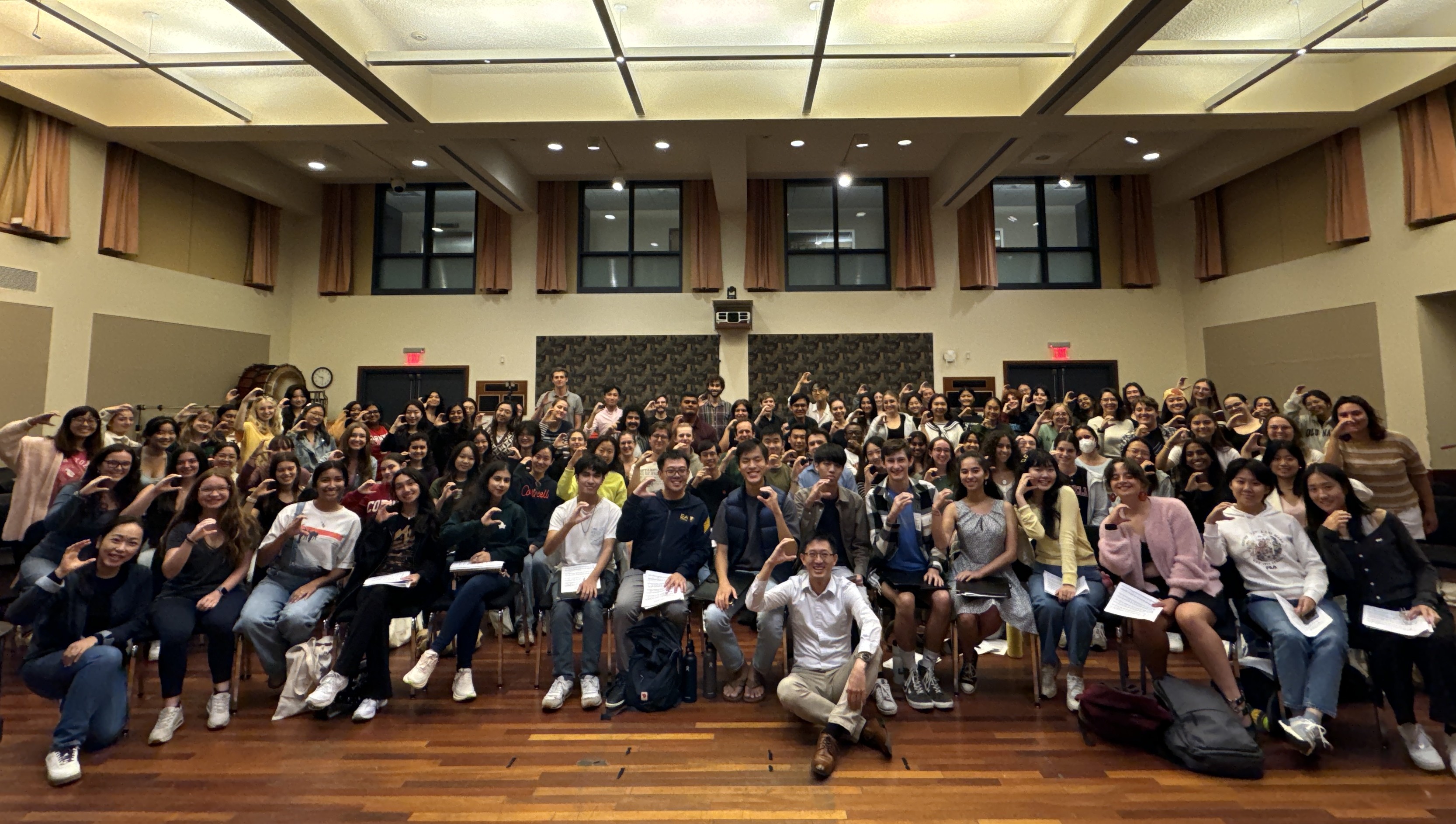 Our first full rehearsal in Fall 2024