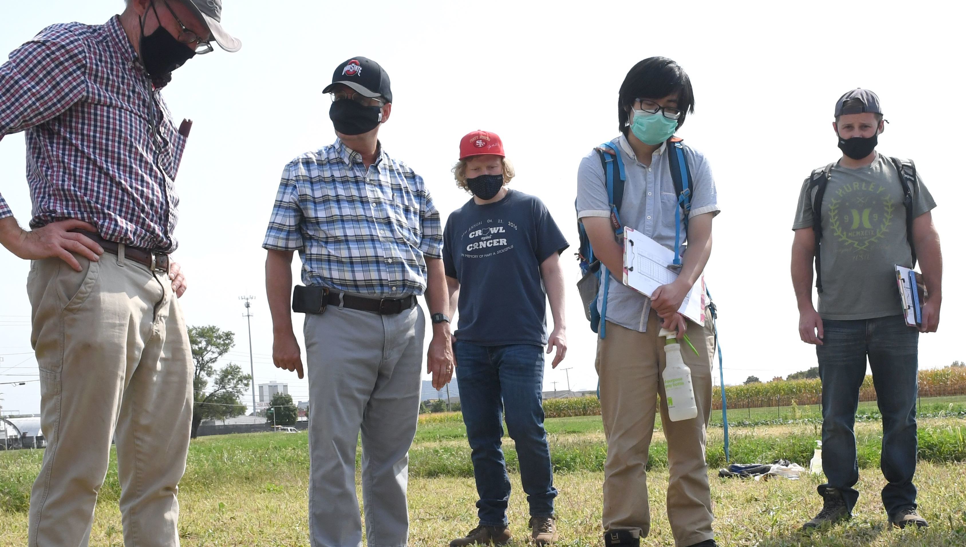 Soil Science students at Waterman Agricultural and Natural Resources Lab