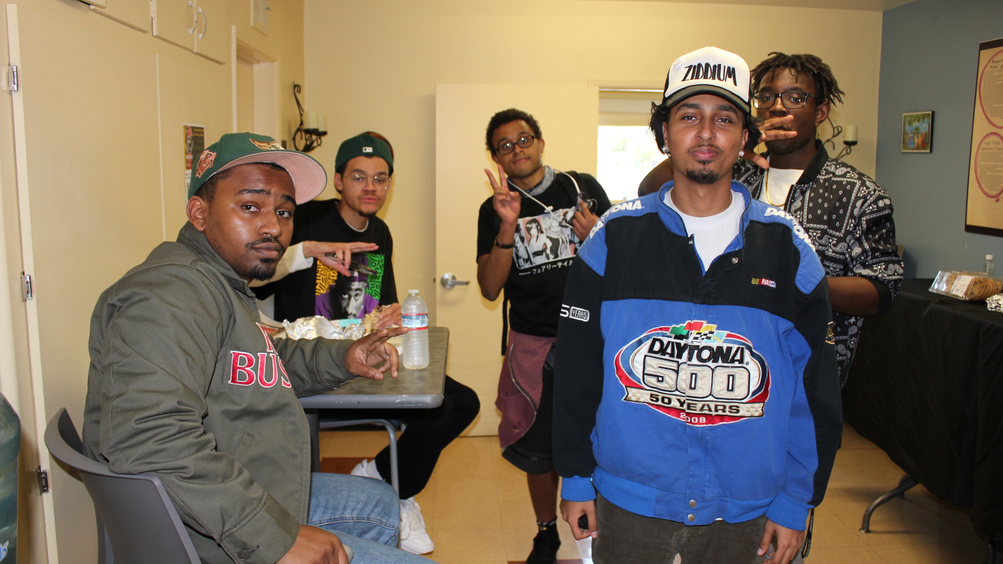 Students connect and relax inside the CSUN Black House community space.
