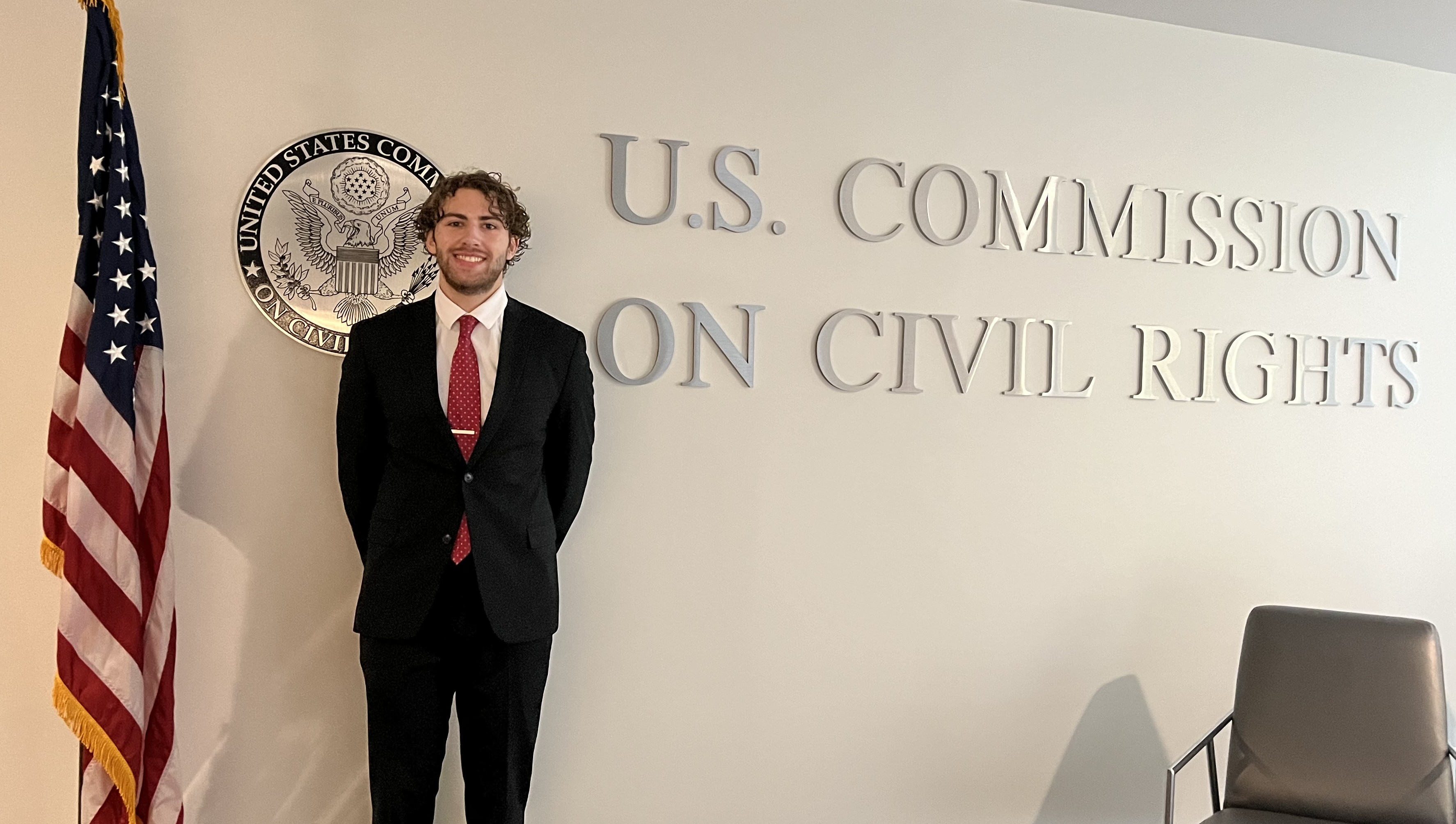 Summer 2024 CITC student at their internship site, the US Commission on Civil Rights.