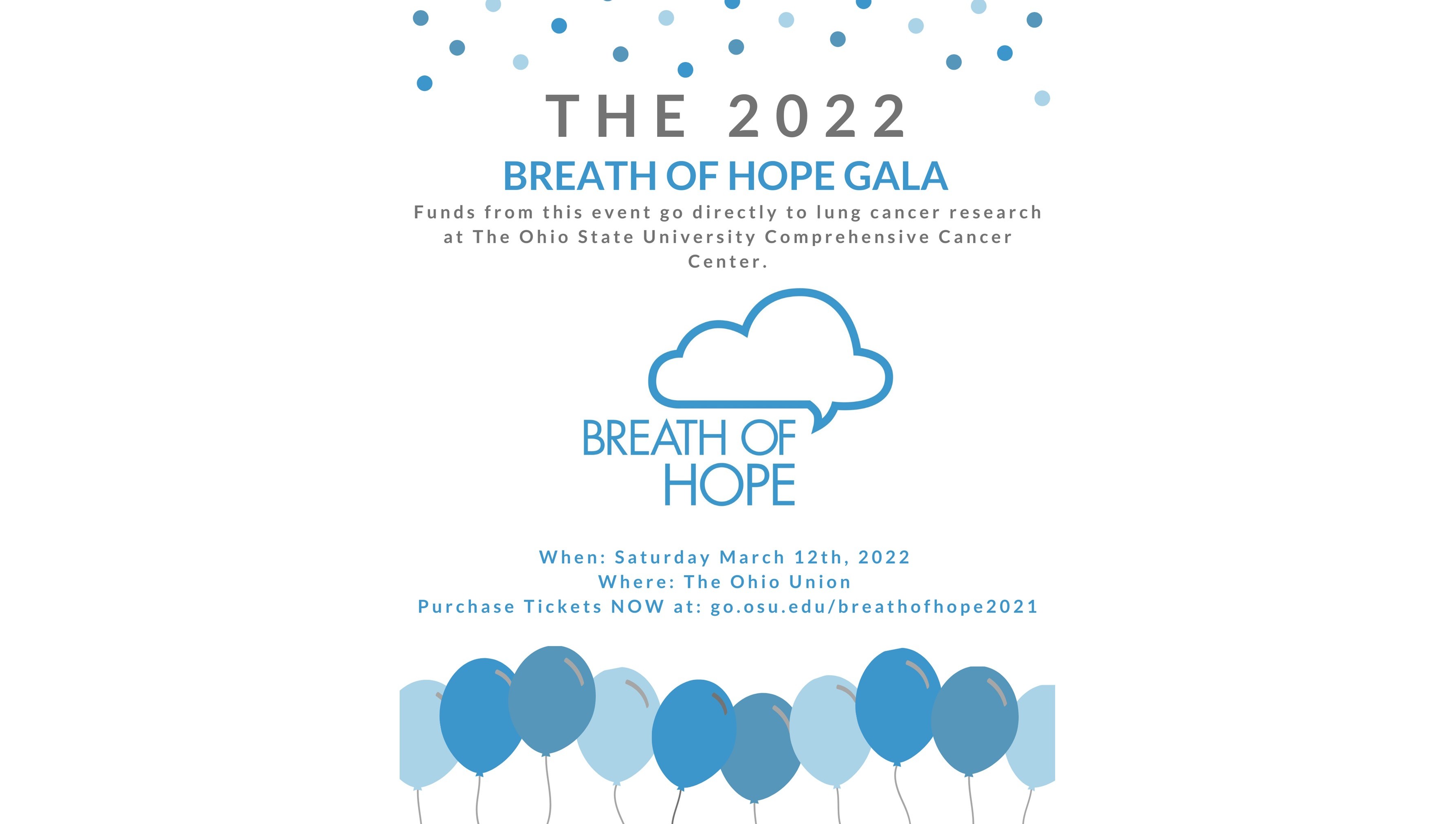 The Breath of Hope 2022 Gala infographic