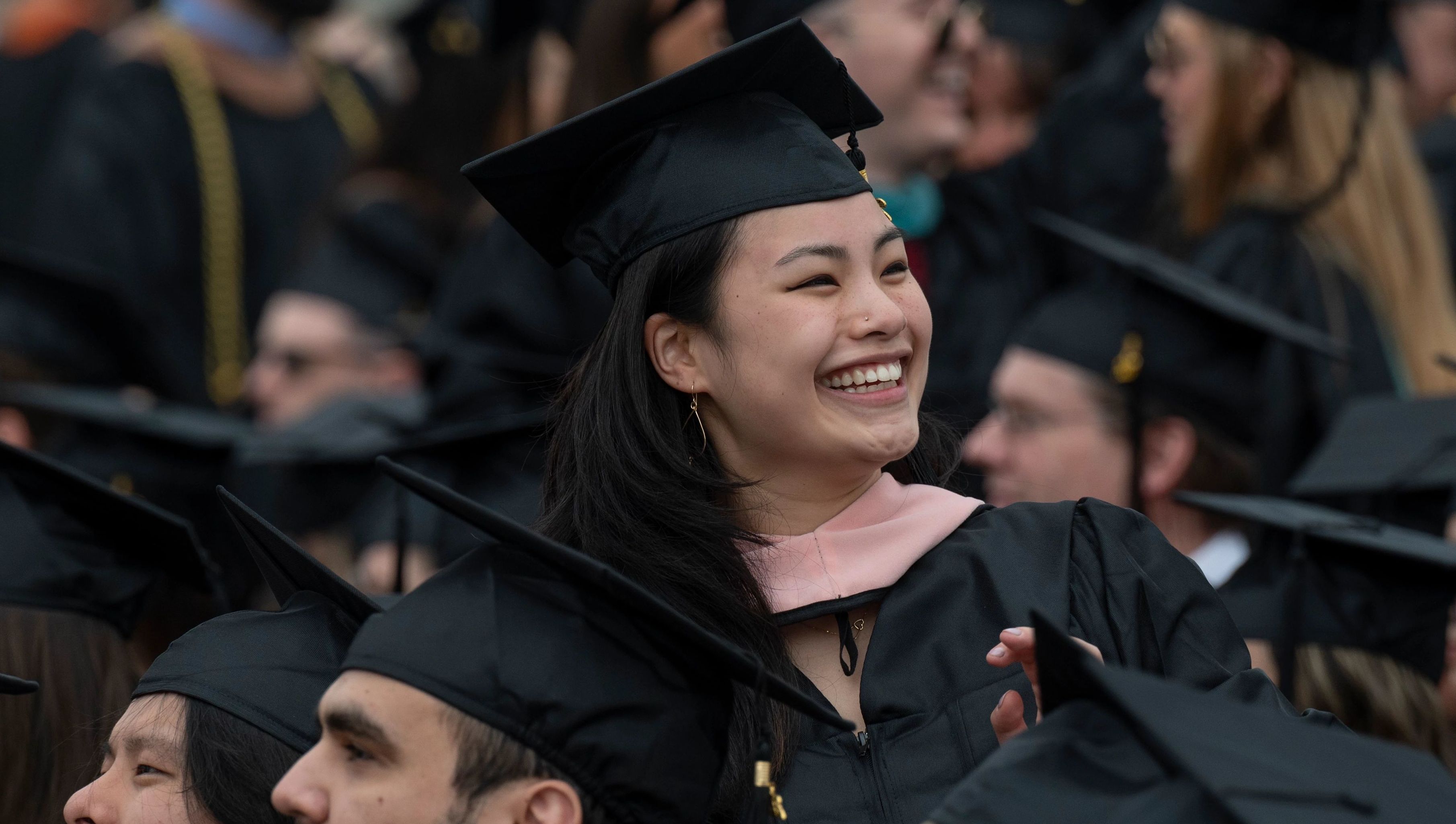 Image of students at commencement