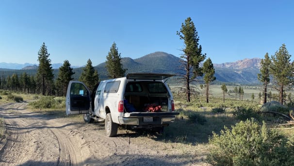 Truck at field camp.