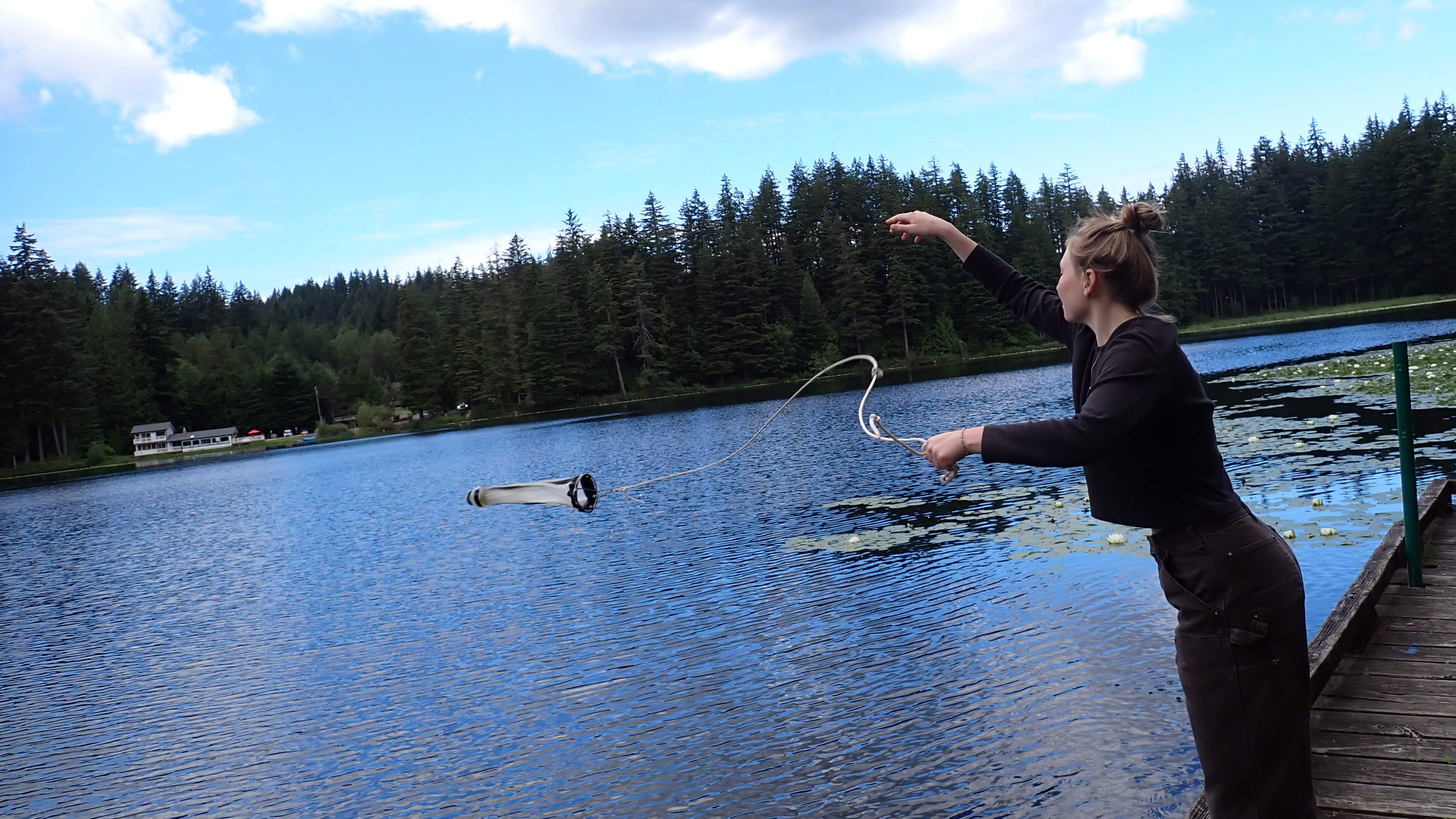 Sampling at Lake Louise