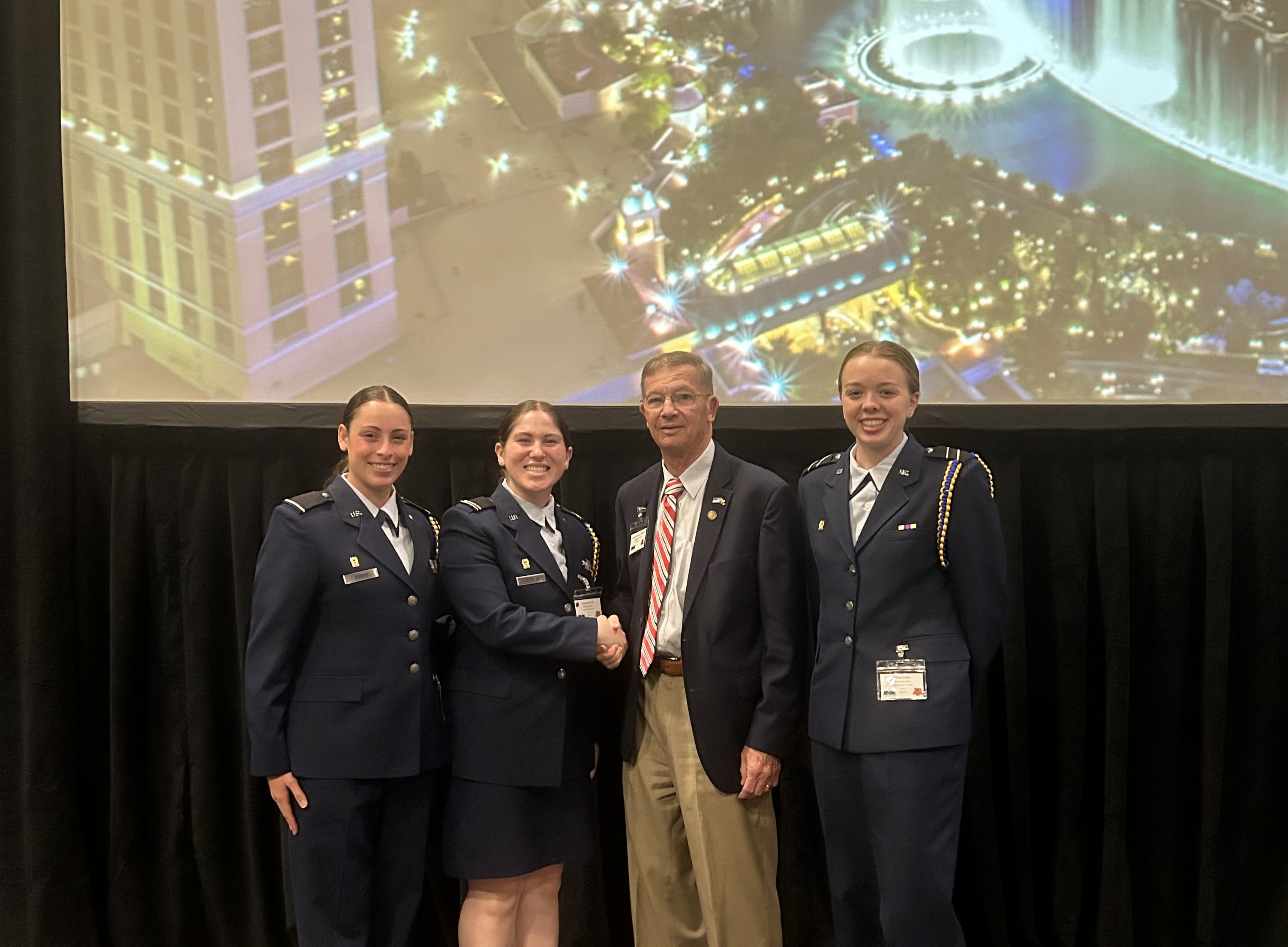 Arnies with Retired Colonel Chuck DeBellevue, former Vietnam Ace, at the 2023 National Conclave