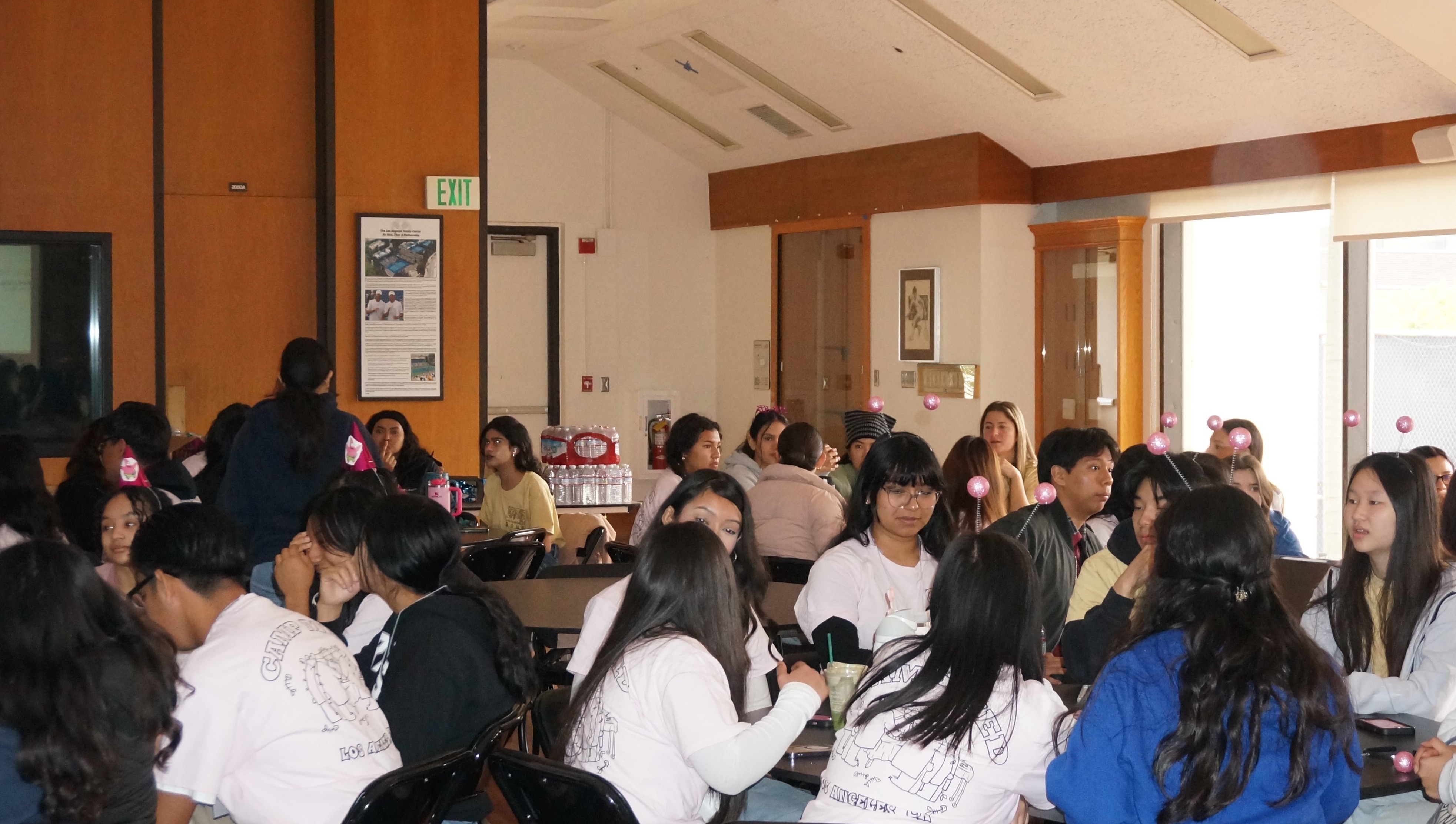 Campers sitting together