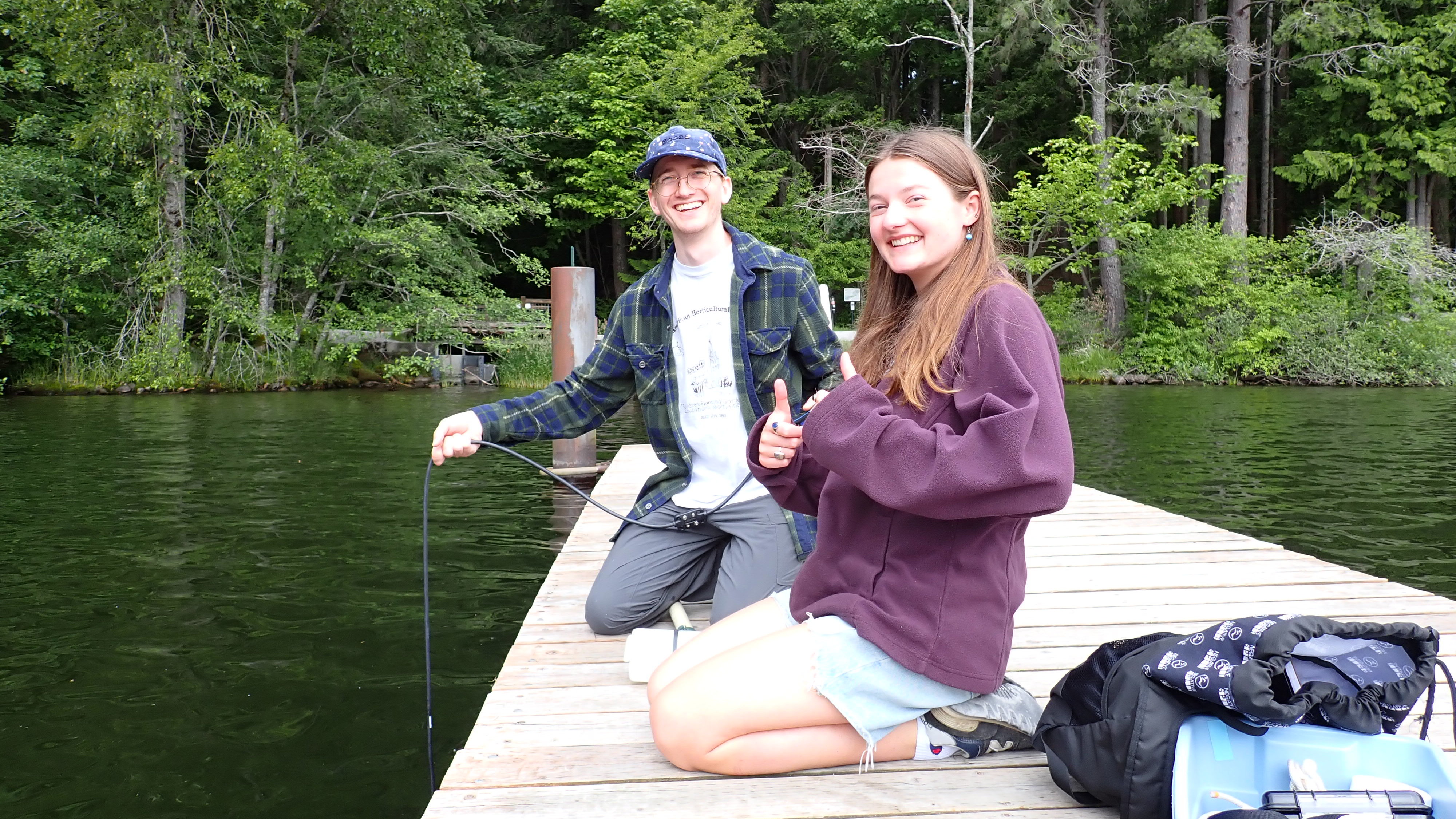Sampling at Lake Padden