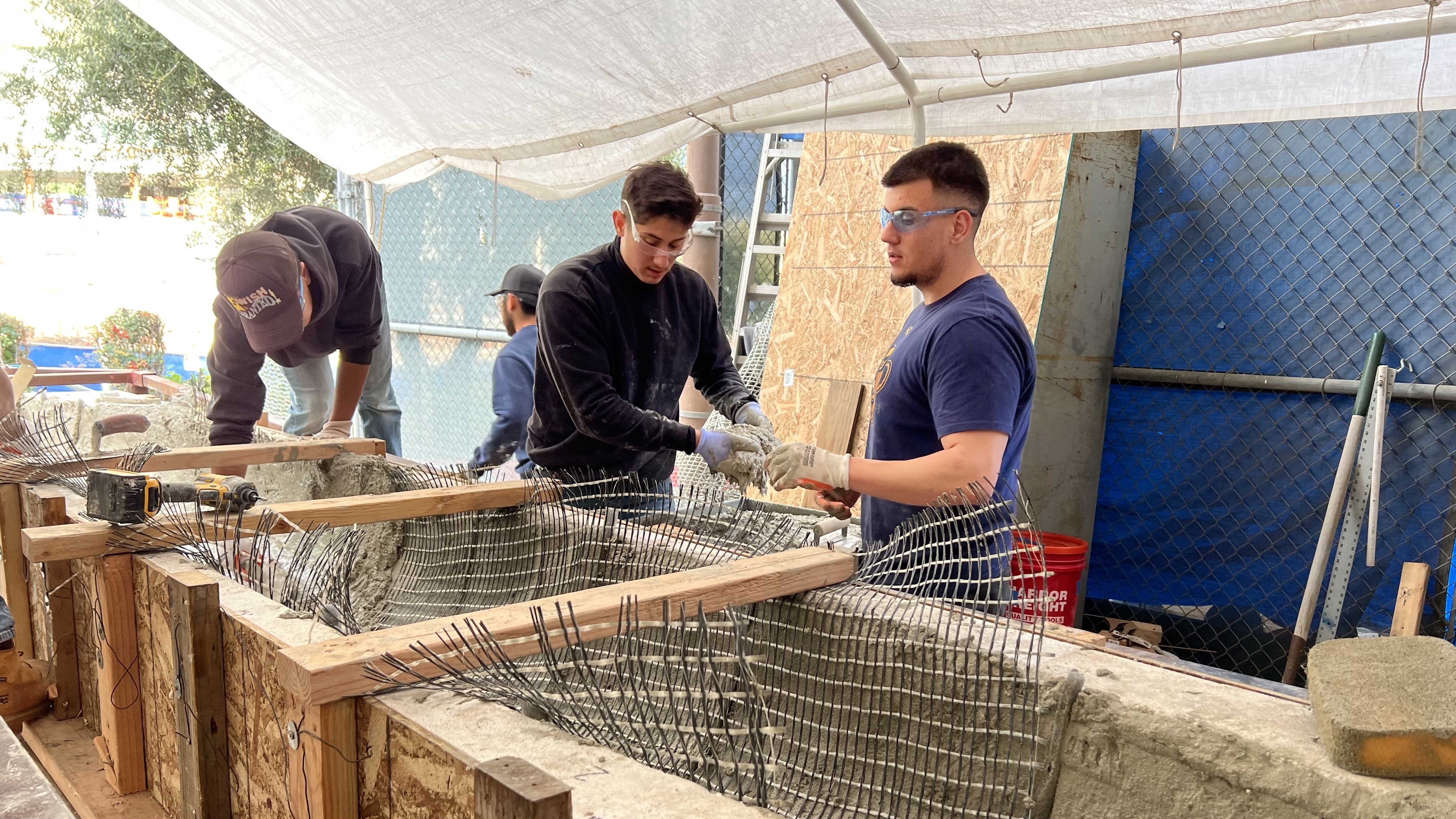 Concrete Canoe Casting Day