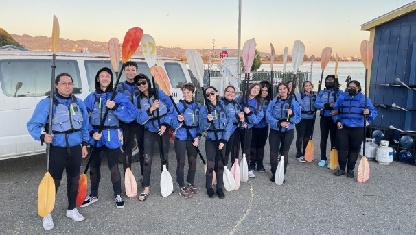 CRP students kayaking at a sober social!