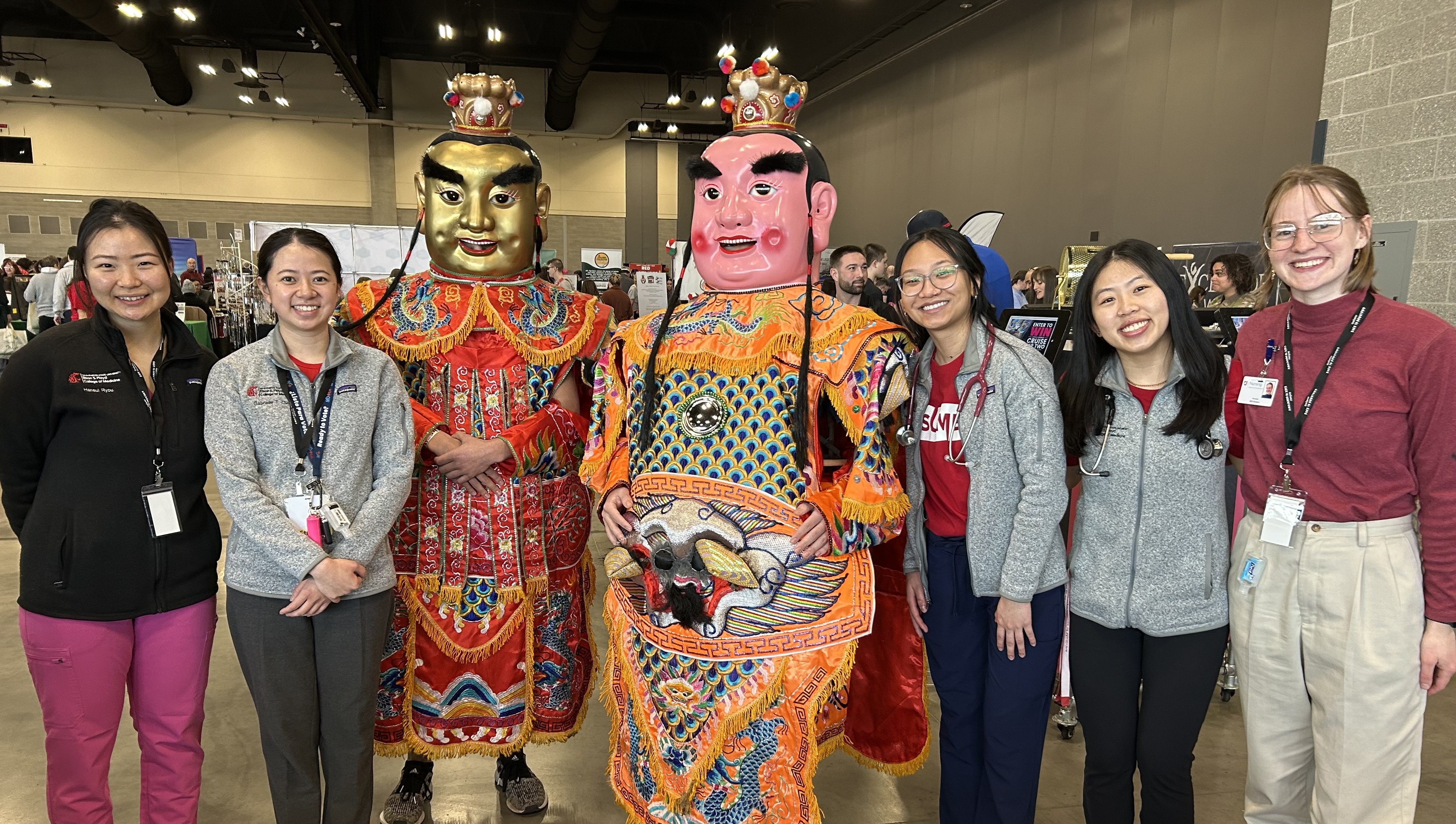 Student volunteers at the Spokane Lunar New Year celebration.