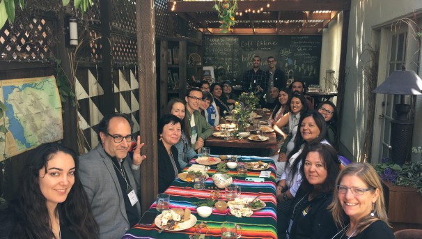 Participants in NAMSI 2019 enjoy lunch at the former site of Cafe Ohlone