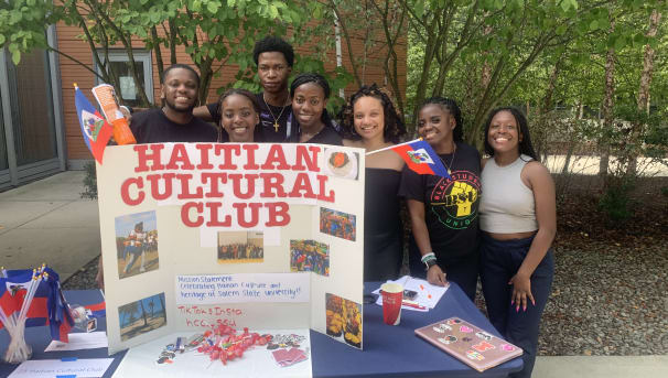 Members of the Haitian Cultural Club