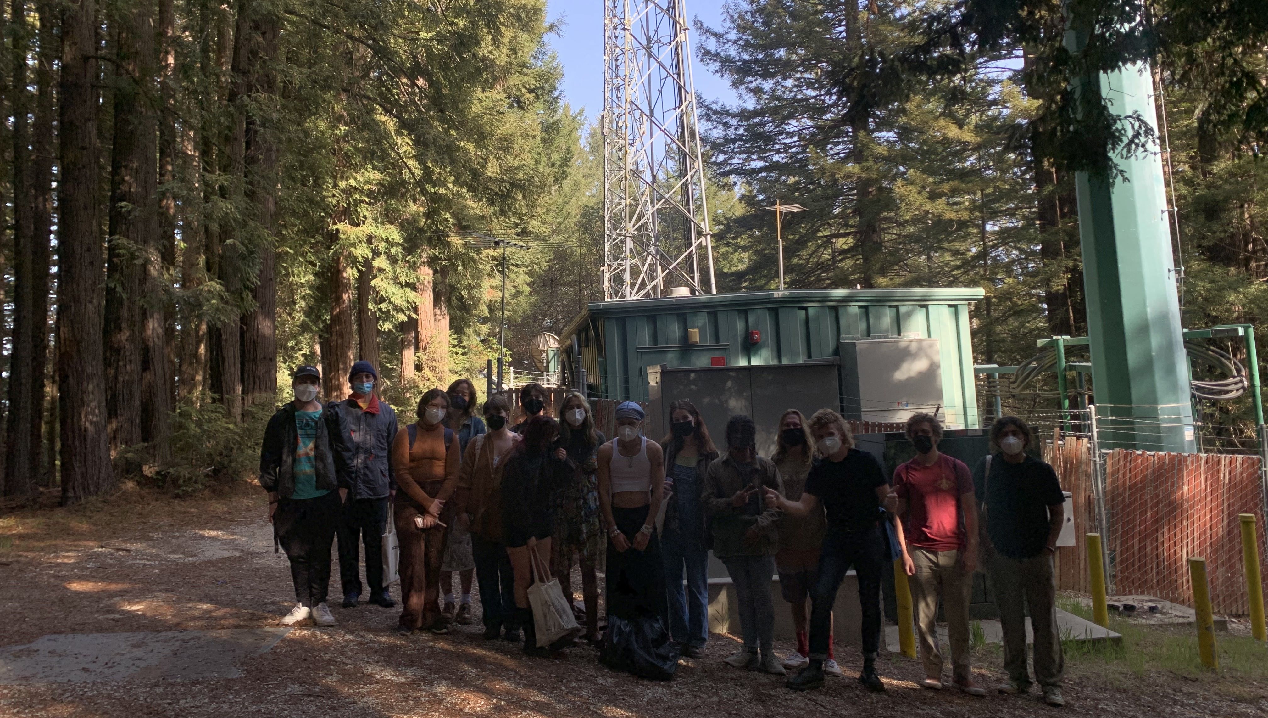 Intro to Radio class visits our radio tower!