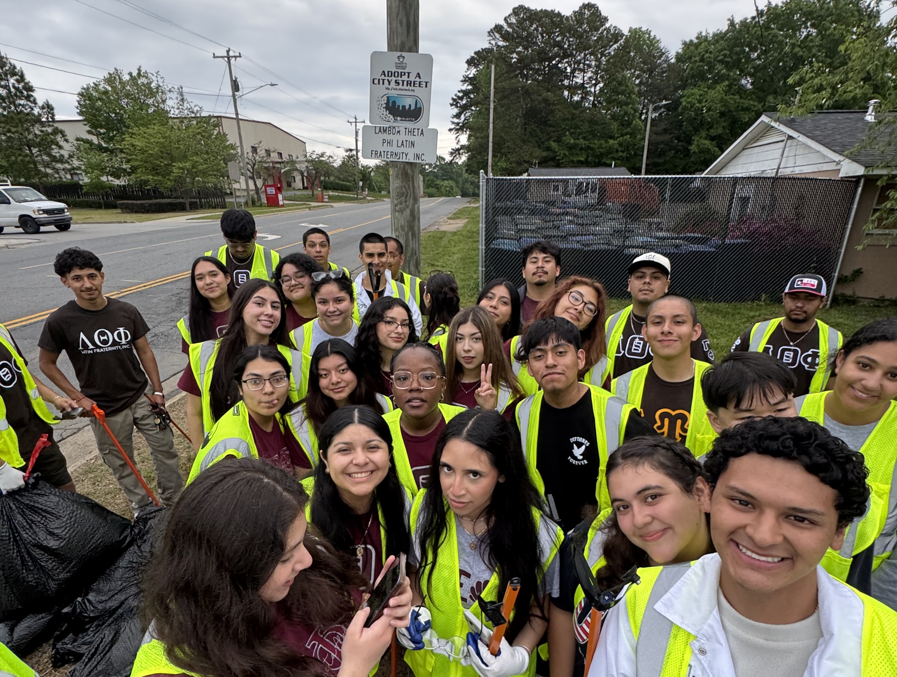 Roadside Community Clean-Up In collaboration with Lambda Theta Phi Latin Fraternity, Inc.
