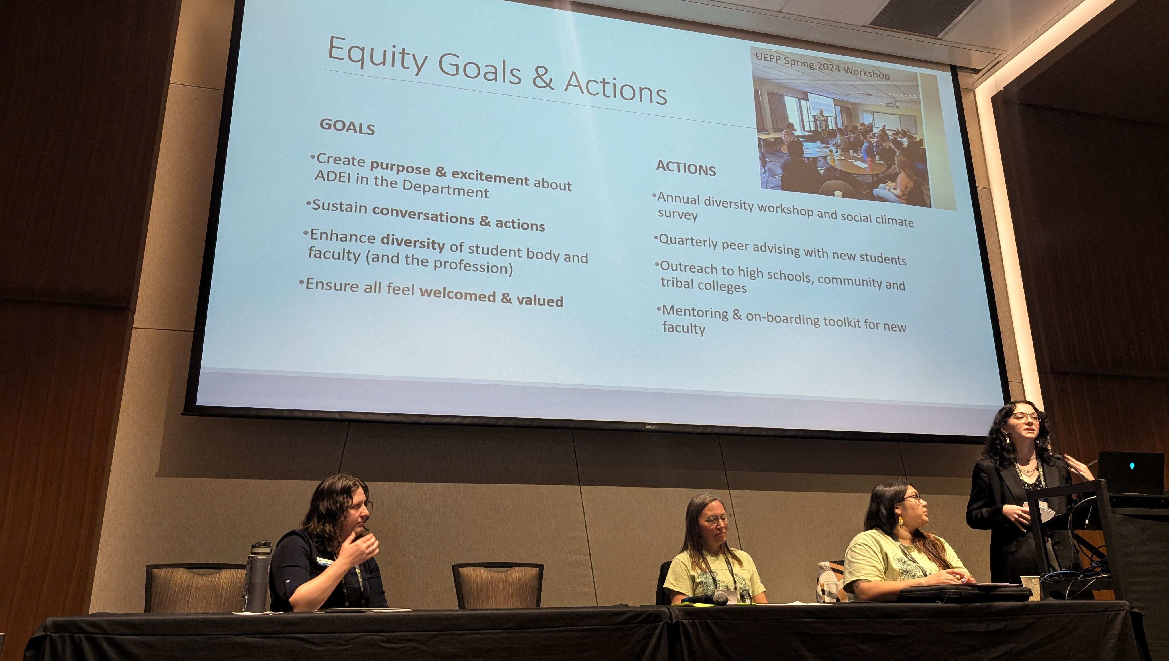 City of Bellingham Planner, WWU faculty, WWU alum, and WWU student panel at APA WA Fall 2024